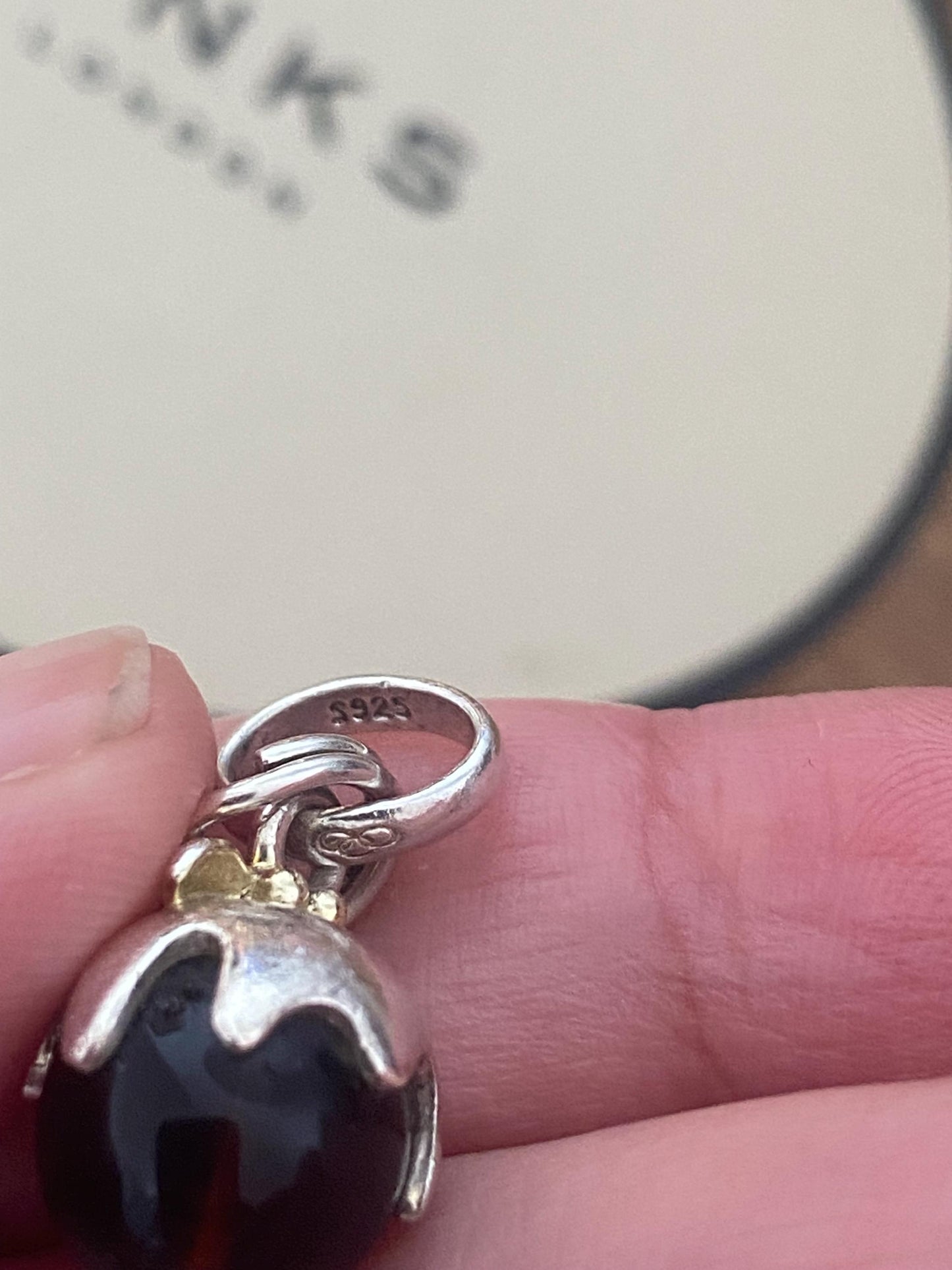 Genuine Links of london Christmas Pudding With 18ct Gold Vermeil Rare