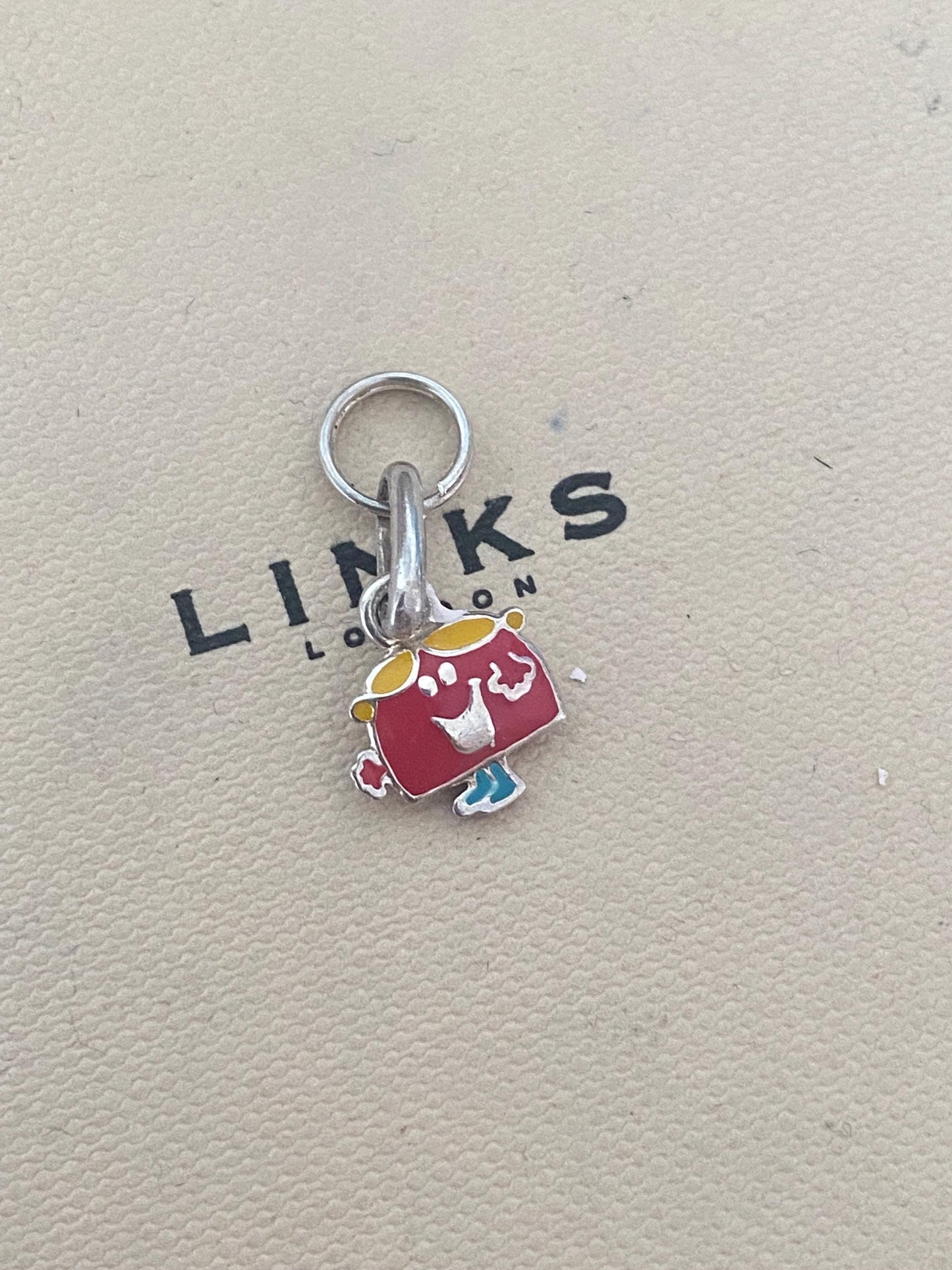 Beautiful genuine rare LINKS OF LONDON Ladies Sterling Silver Thoip Little Miss Chatterbox charm