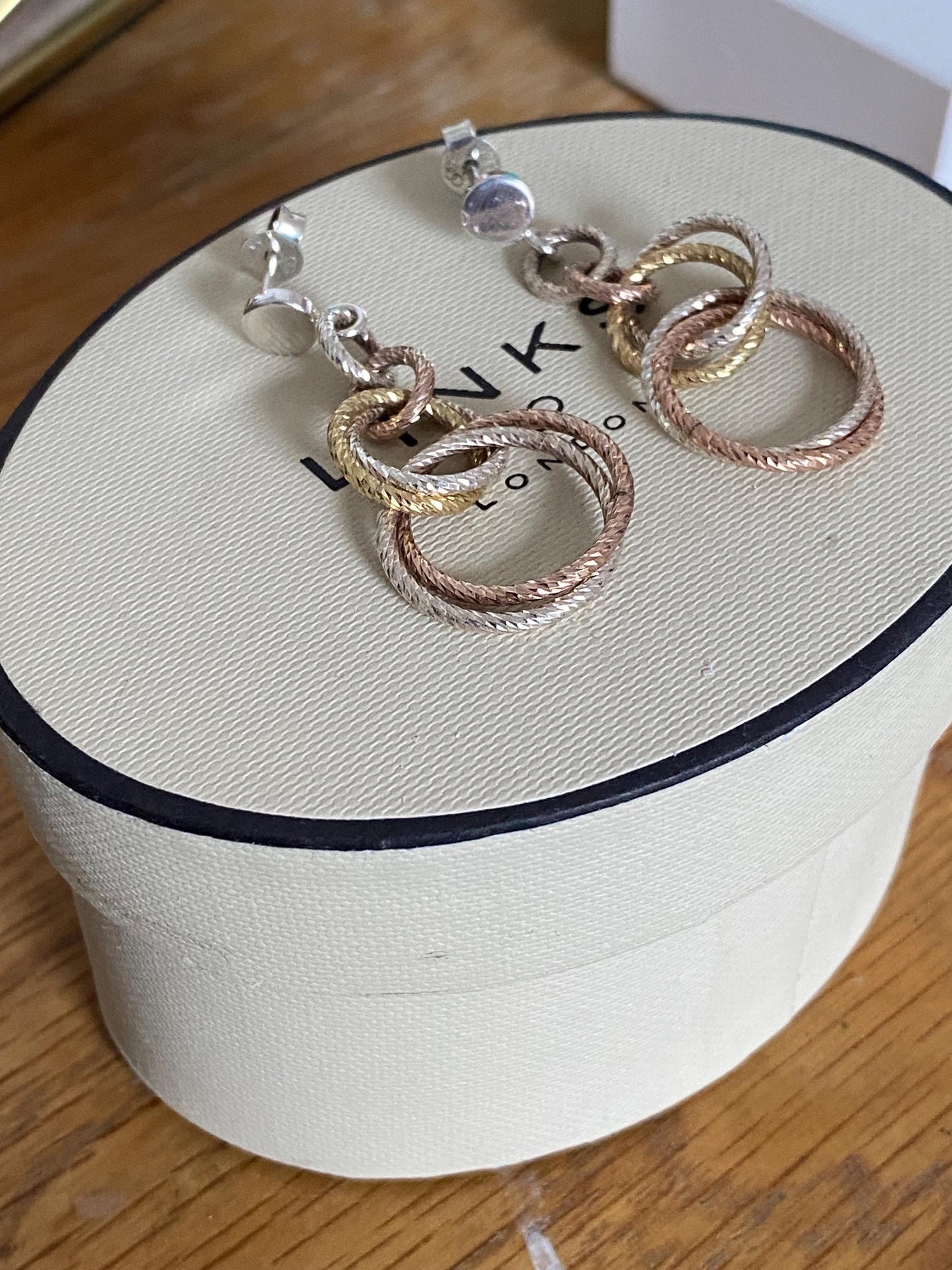 Links Of London Genuine Aroura Drop Earrings In Box, sterling silver