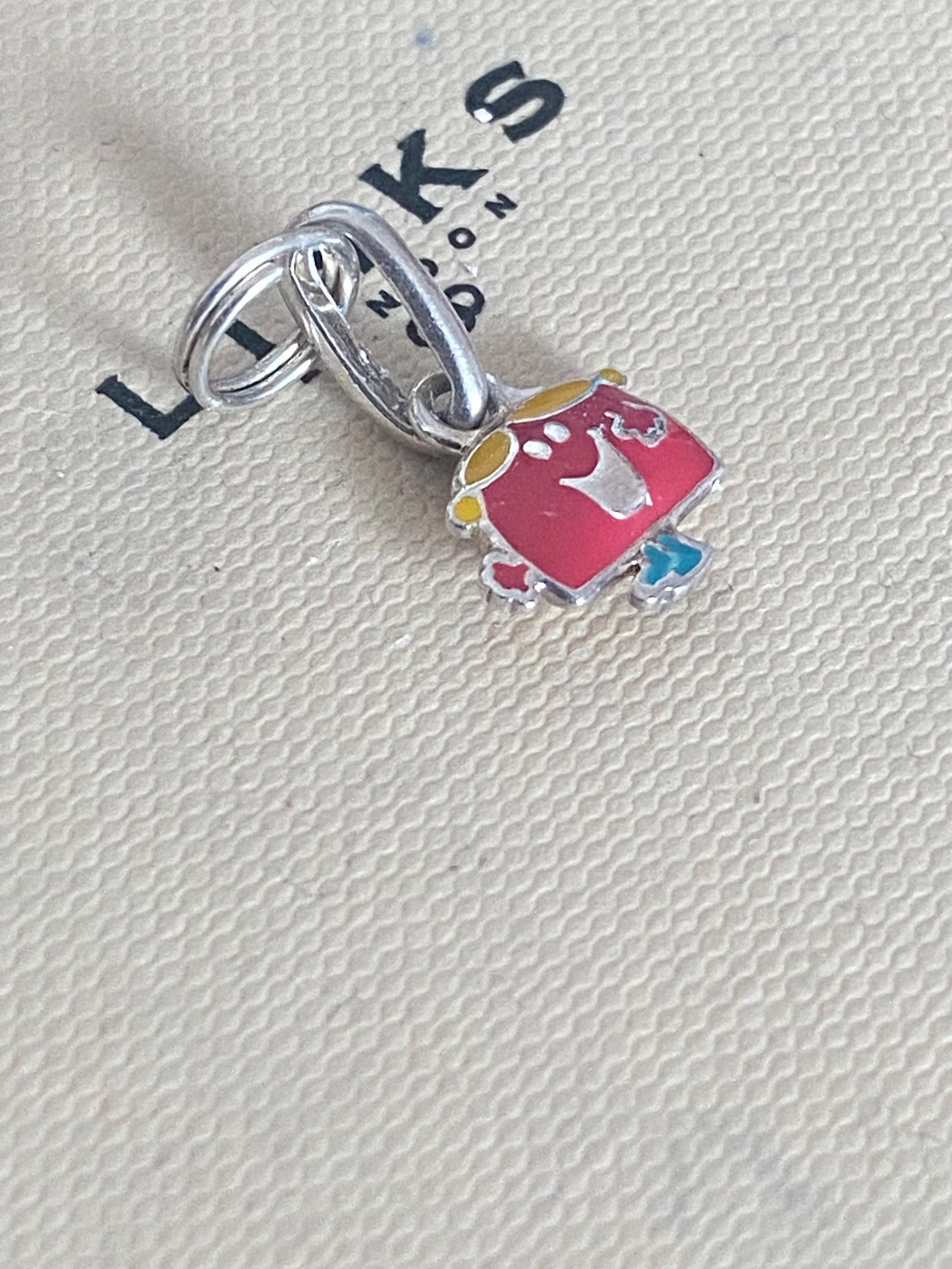 Beautiful genuine rare LINKS OF LONDON Ladies Sterling Silver Thoip Little Miss Chatterbox charm