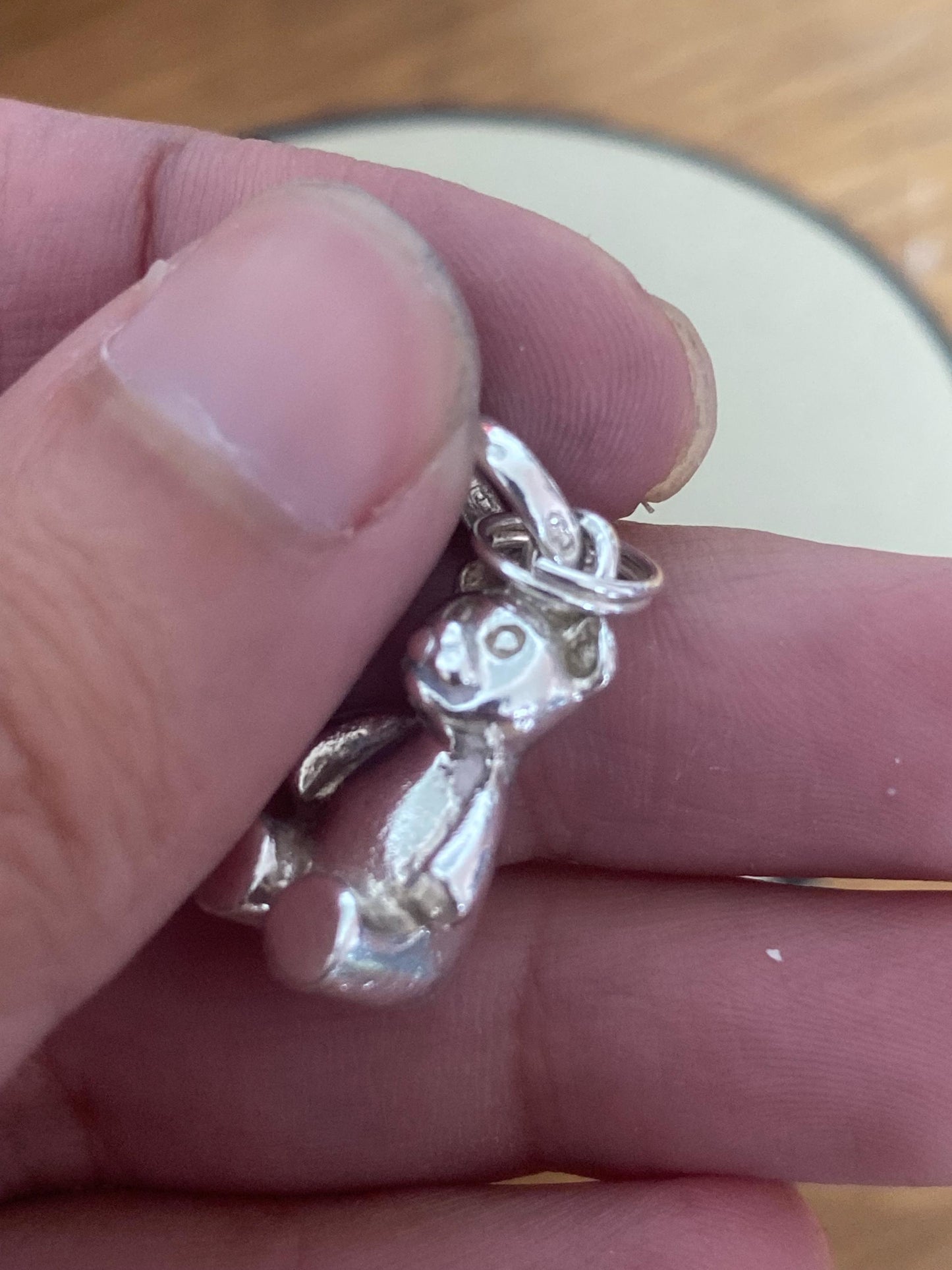 Adorable Links of London Teddy Bear Charm, Sterling Silver, Stamped, Hallmarked