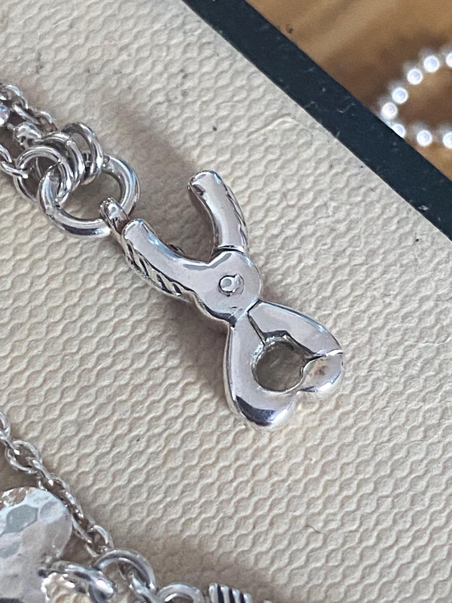 Rare Links of London 'Lovestruck' Necklace with Cupid's Hearts and Arrows, Sterling Silver