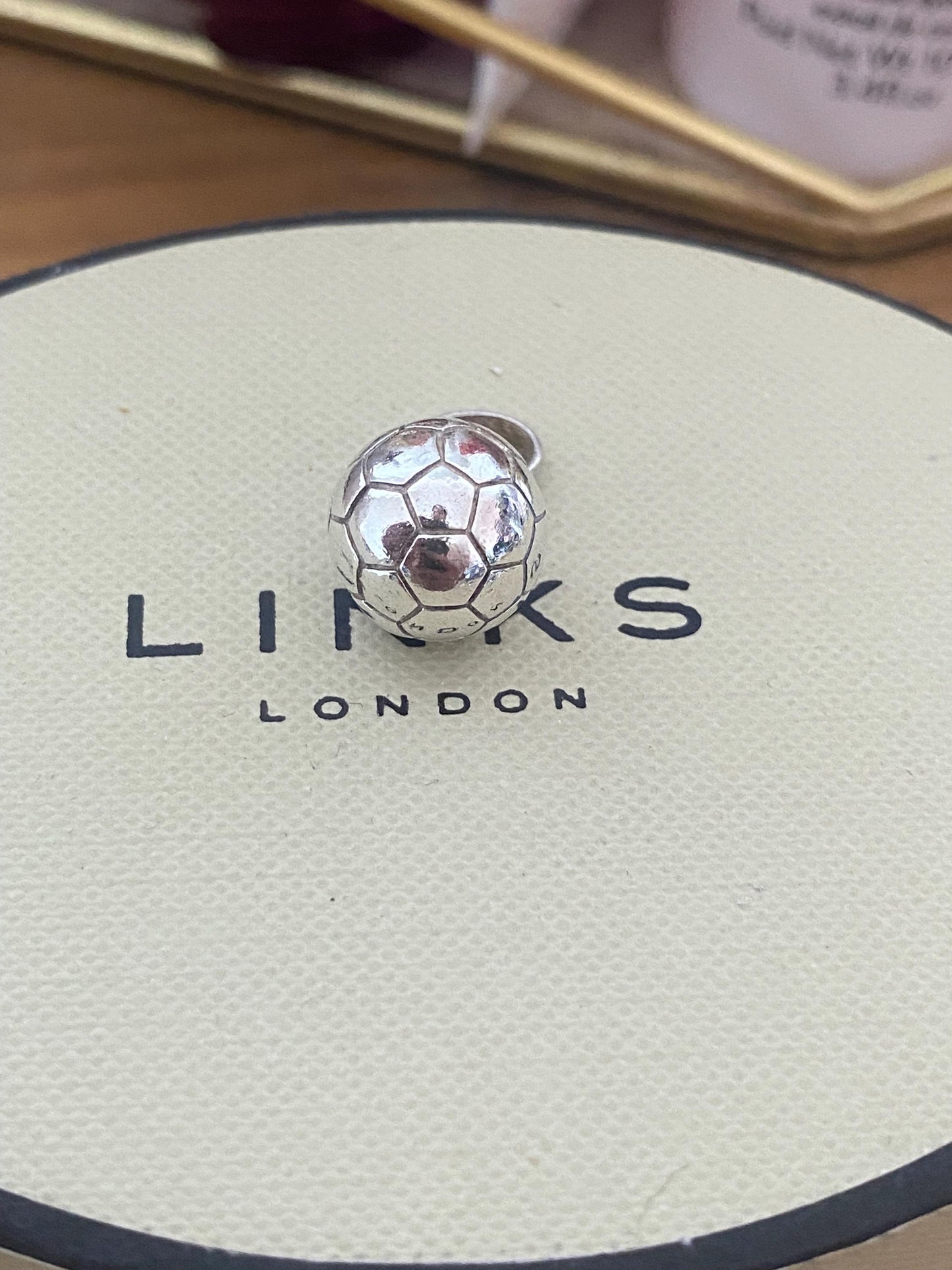 Fabulous Links of London Football Charm, Sterling Silver, genuine