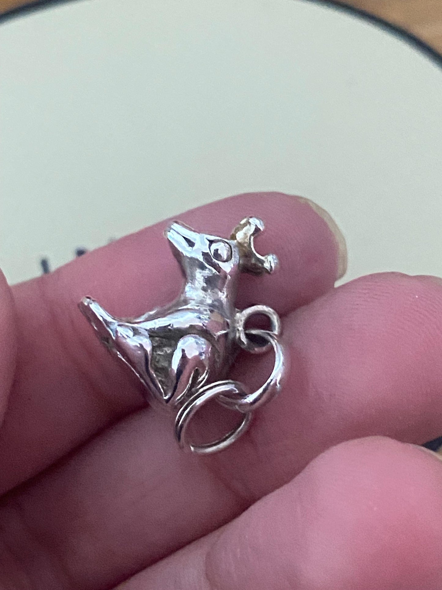 Super cute Links of London Frog Prince Charm, Sterling Silver, 18k Gold Vermeil Detail, Stamped, Hallmarked