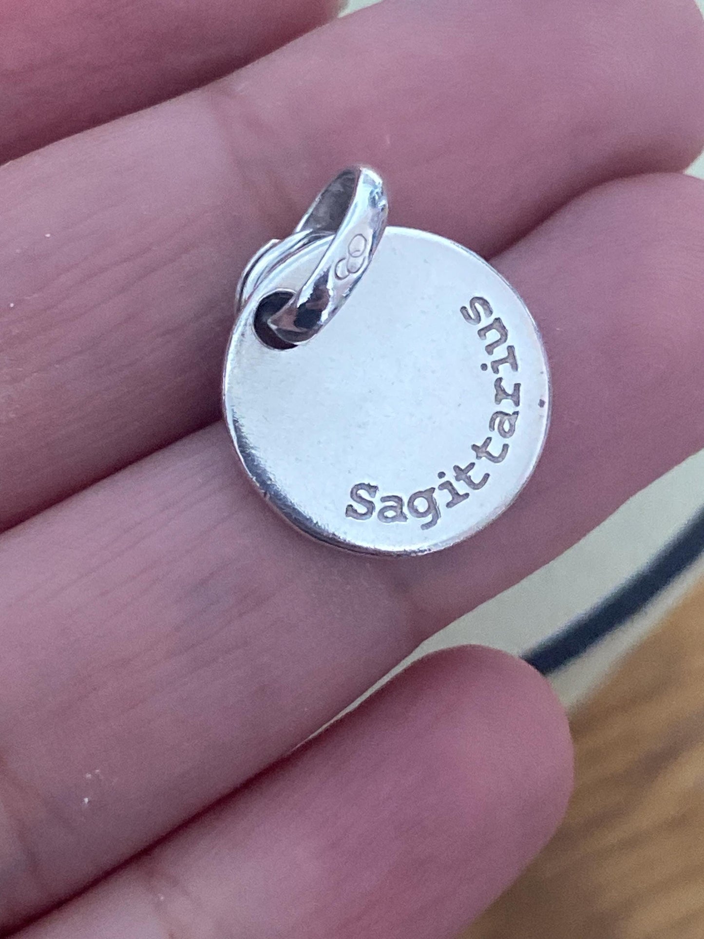 Links of London sterling silver bracelet charm Sagittarius zodiac star sign, genuine
