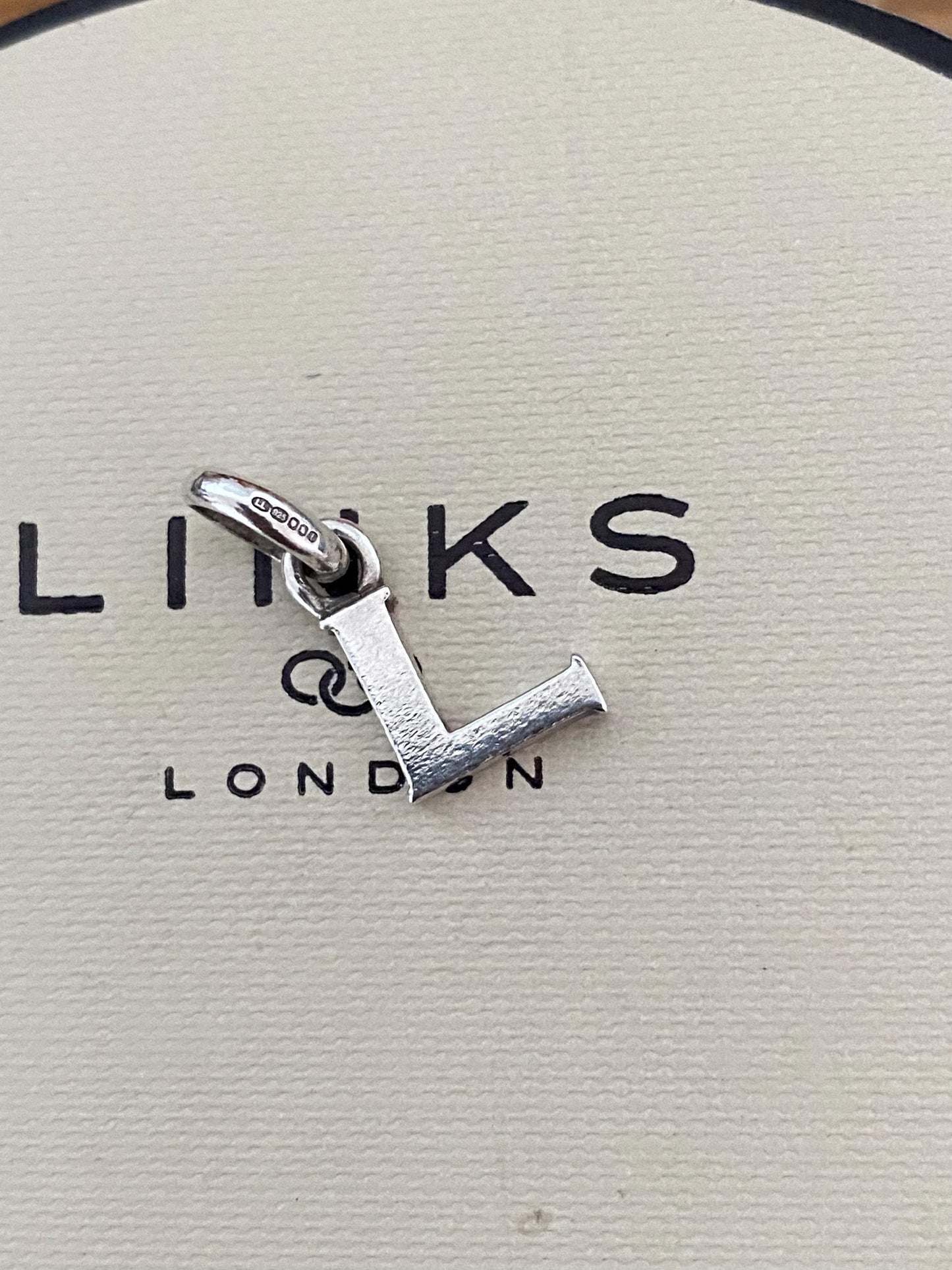 Genuine Links of London sterling silver letter ‘L’ charm