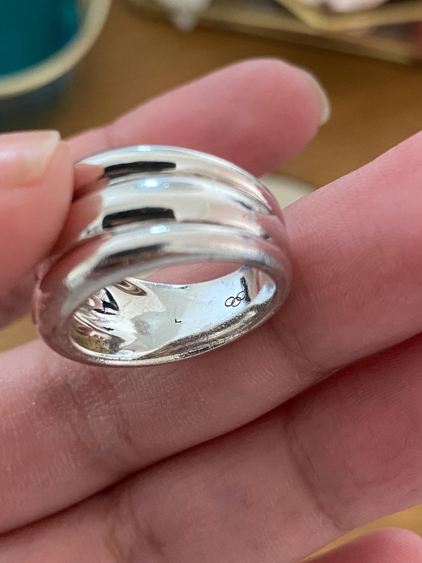 Links of London Hope Silver Triple Stack Ring, Size UK L, Genuine