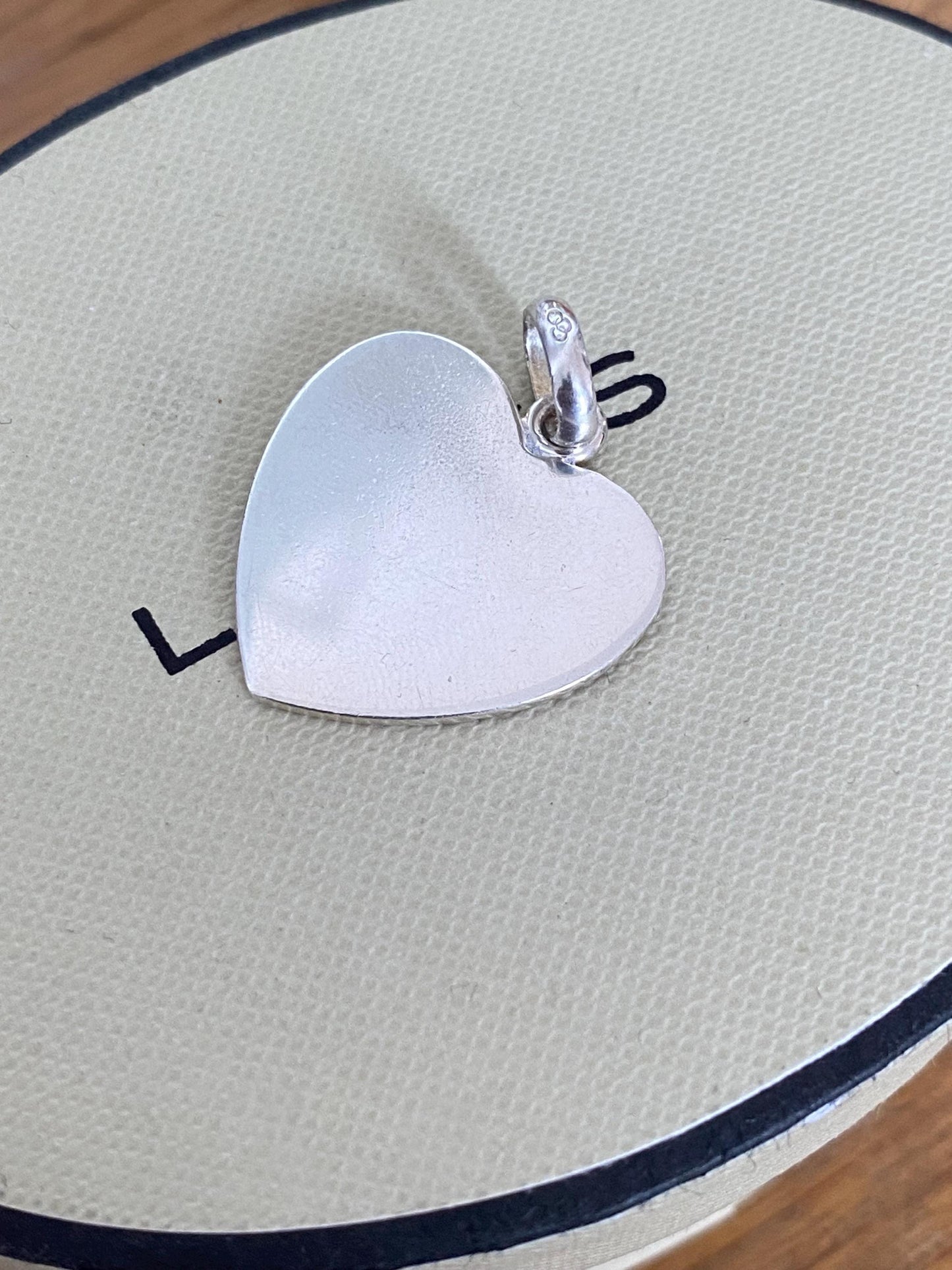 Beautiful genuine rare Links of London sterling silver large heart charm