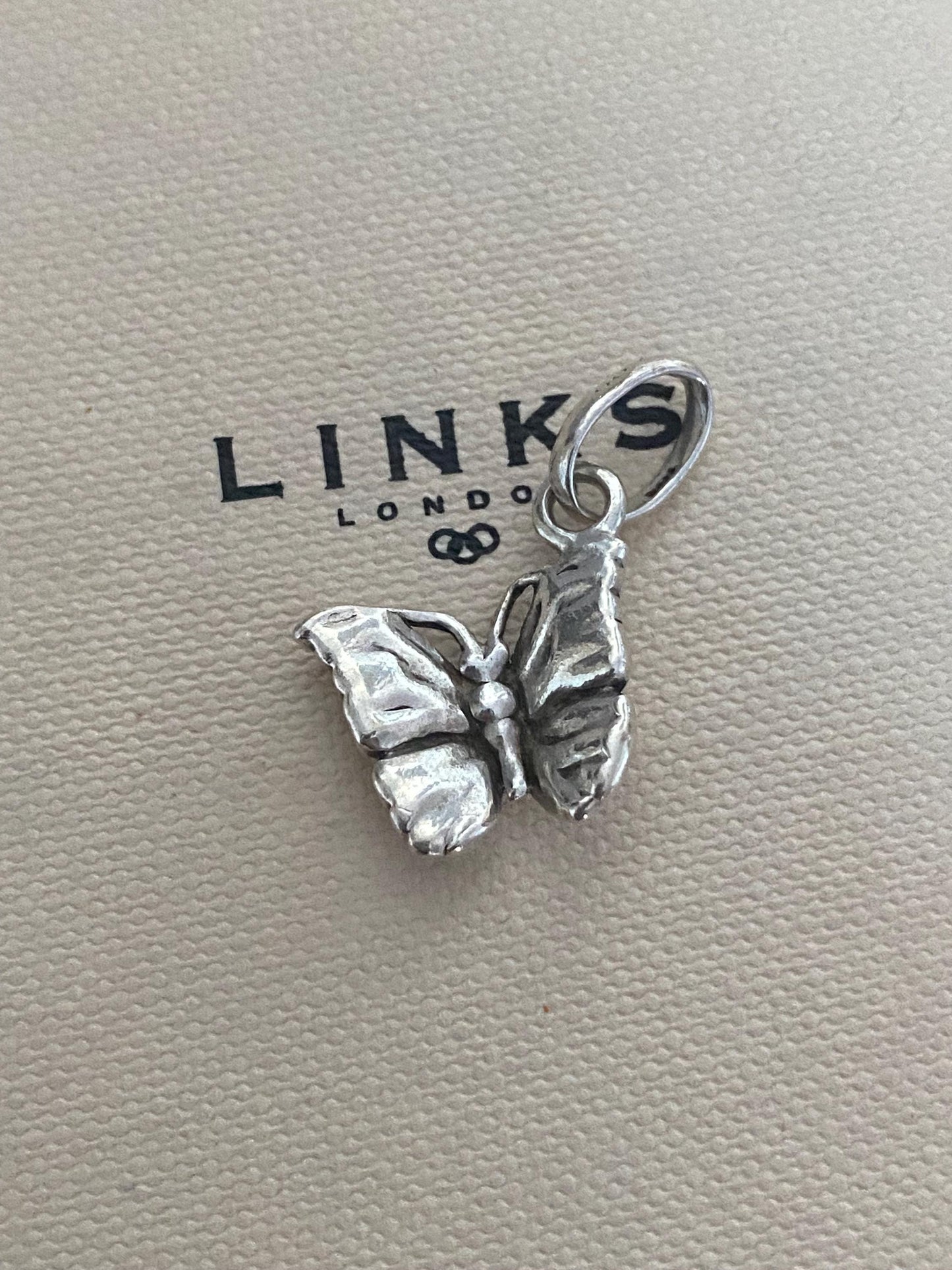 cute genuine rare Links of London sterling silver butterfly charm