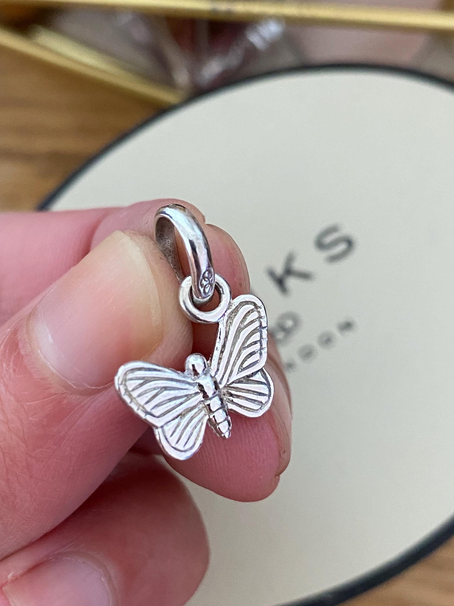 cute genuine rare Links of London sterling silver butterfly charm