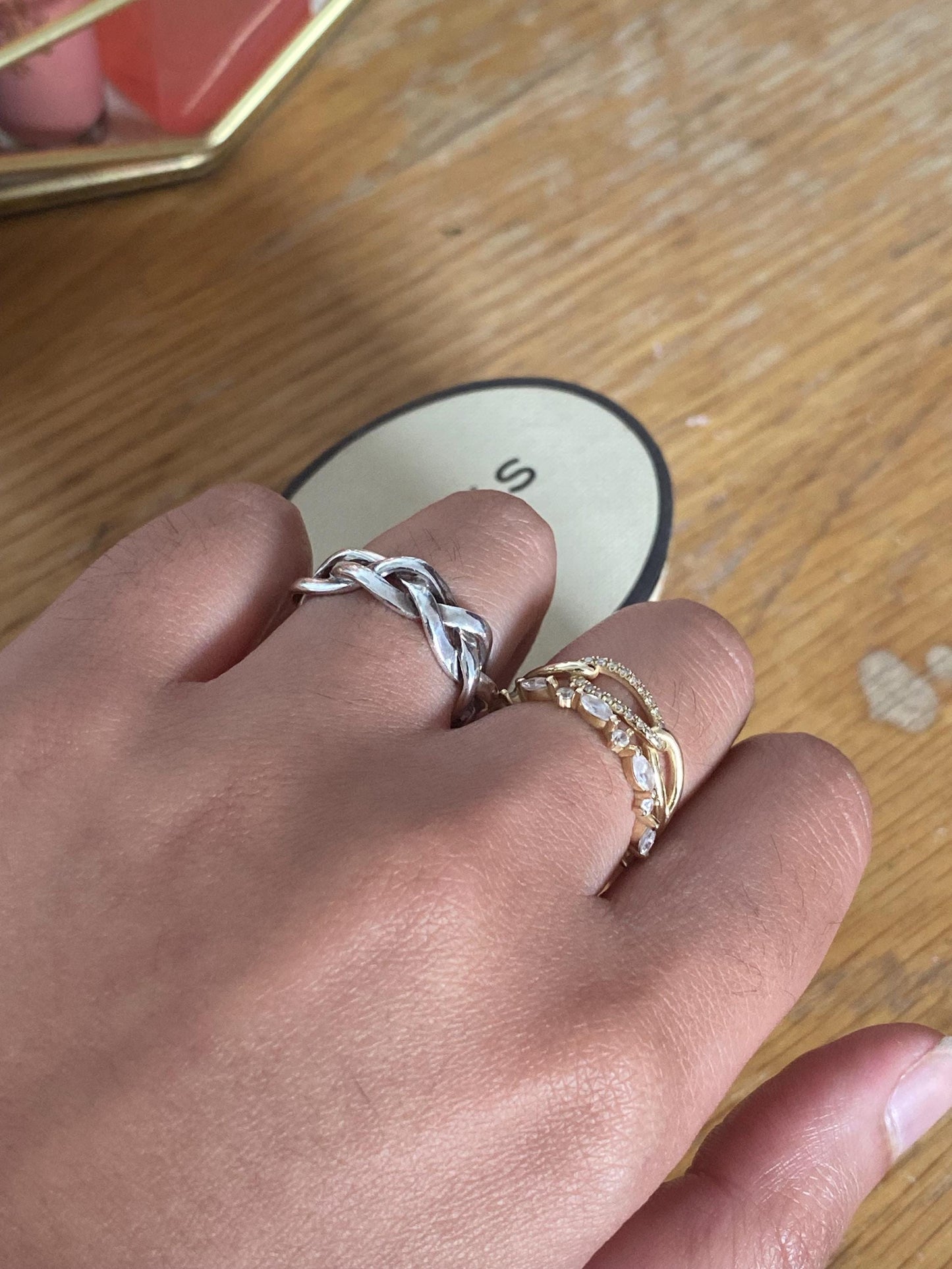 Genuine Links of London Infinity band Ring, Sterling Silver, Size M, with box