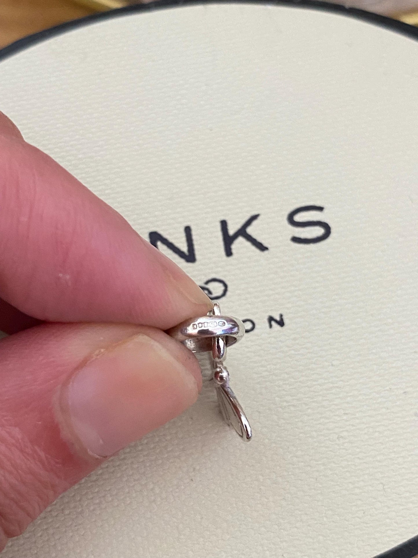 cute genuine rare Links of London sterling silver butterfly charm