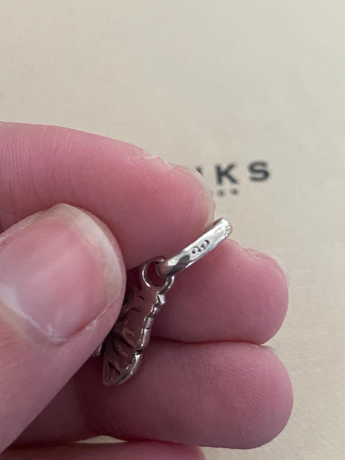 cute genuine rare Links of London sterling silver butterfly charm