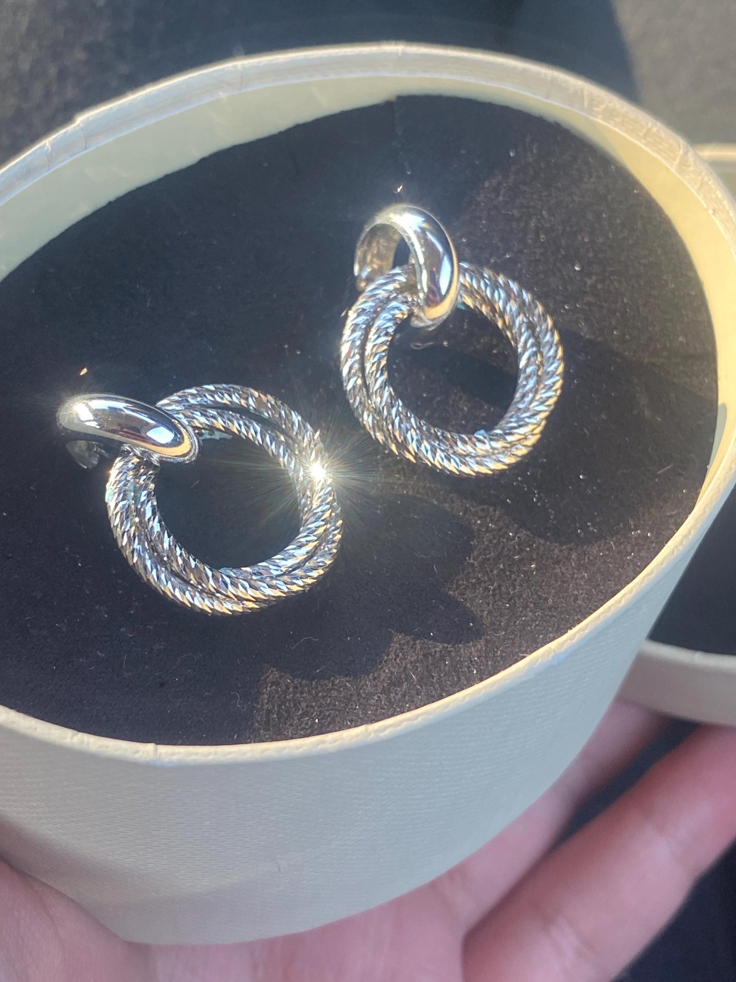 Brand New Links Of London Genuine Aroura Drop Earrings In Box, sterling silver