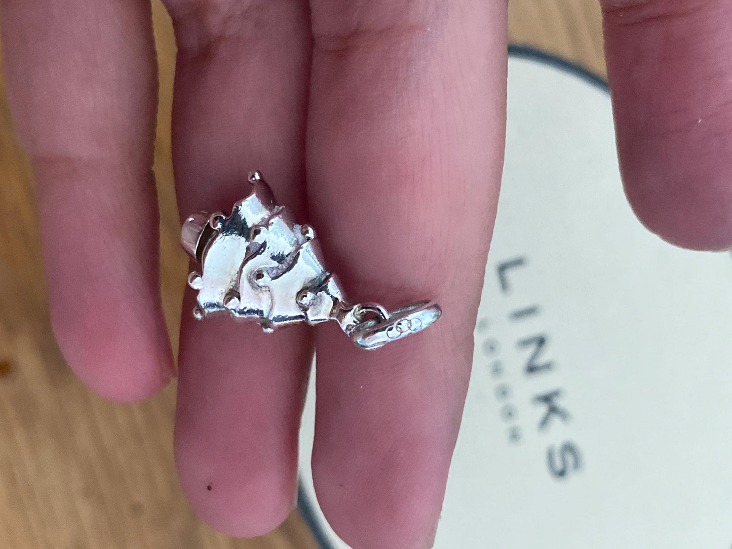 Very rare Links Of London Sterling Silver Christmas tree Vintage charm, genuine