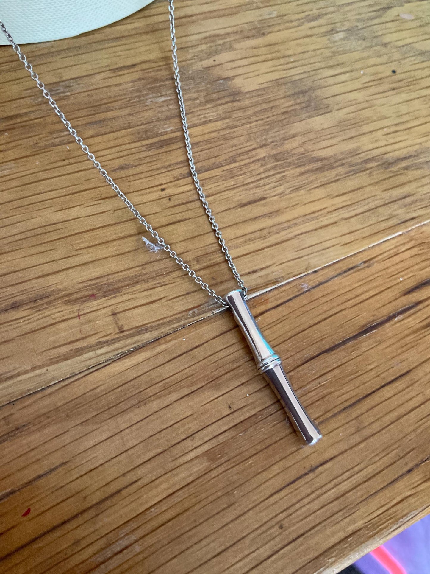 Rare genuine hallmarked links of London bamboo necklace sterling silver with box