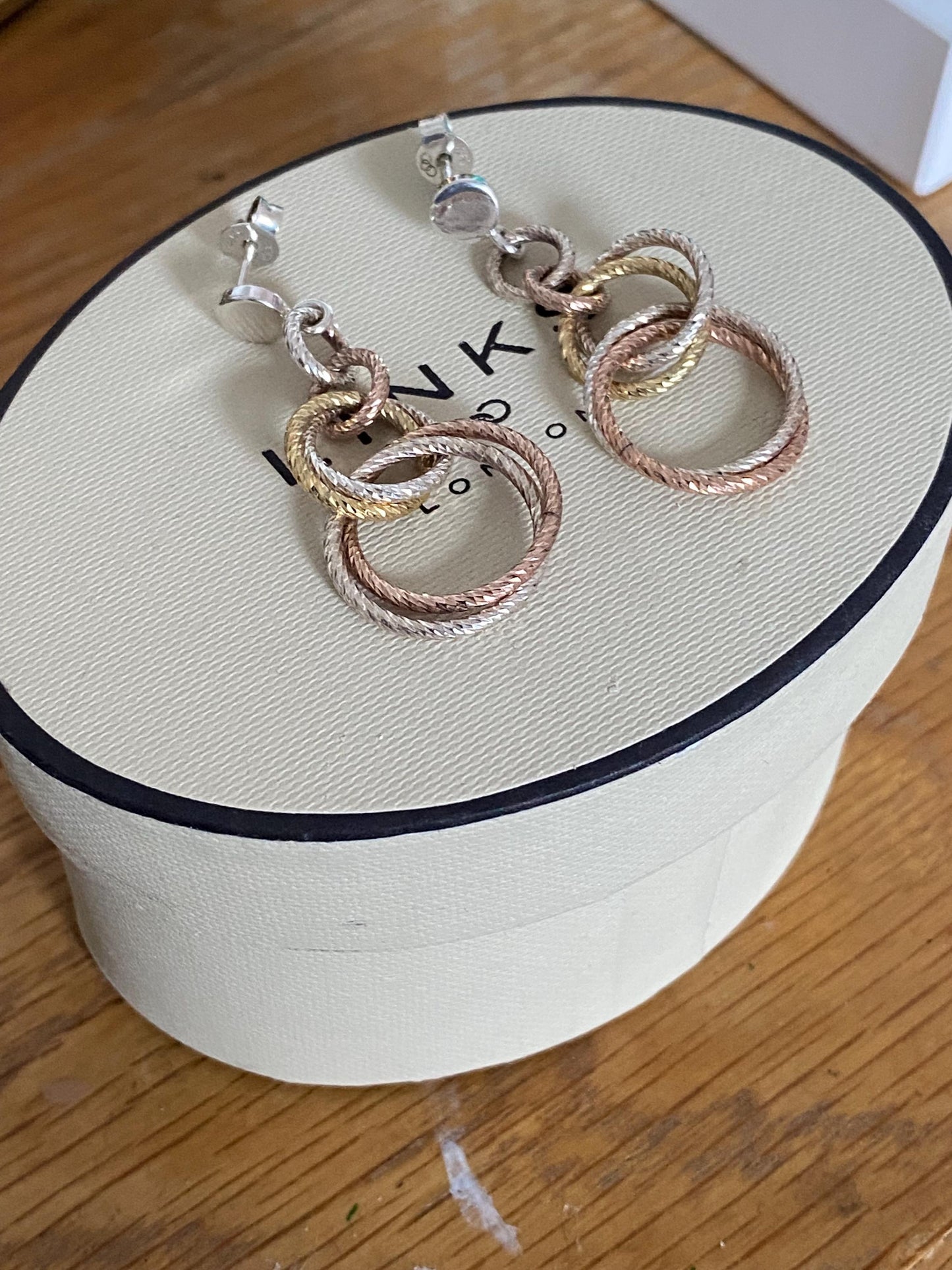 Links Of London Genuine Aroura Drop Earrings In Box, sterling silver