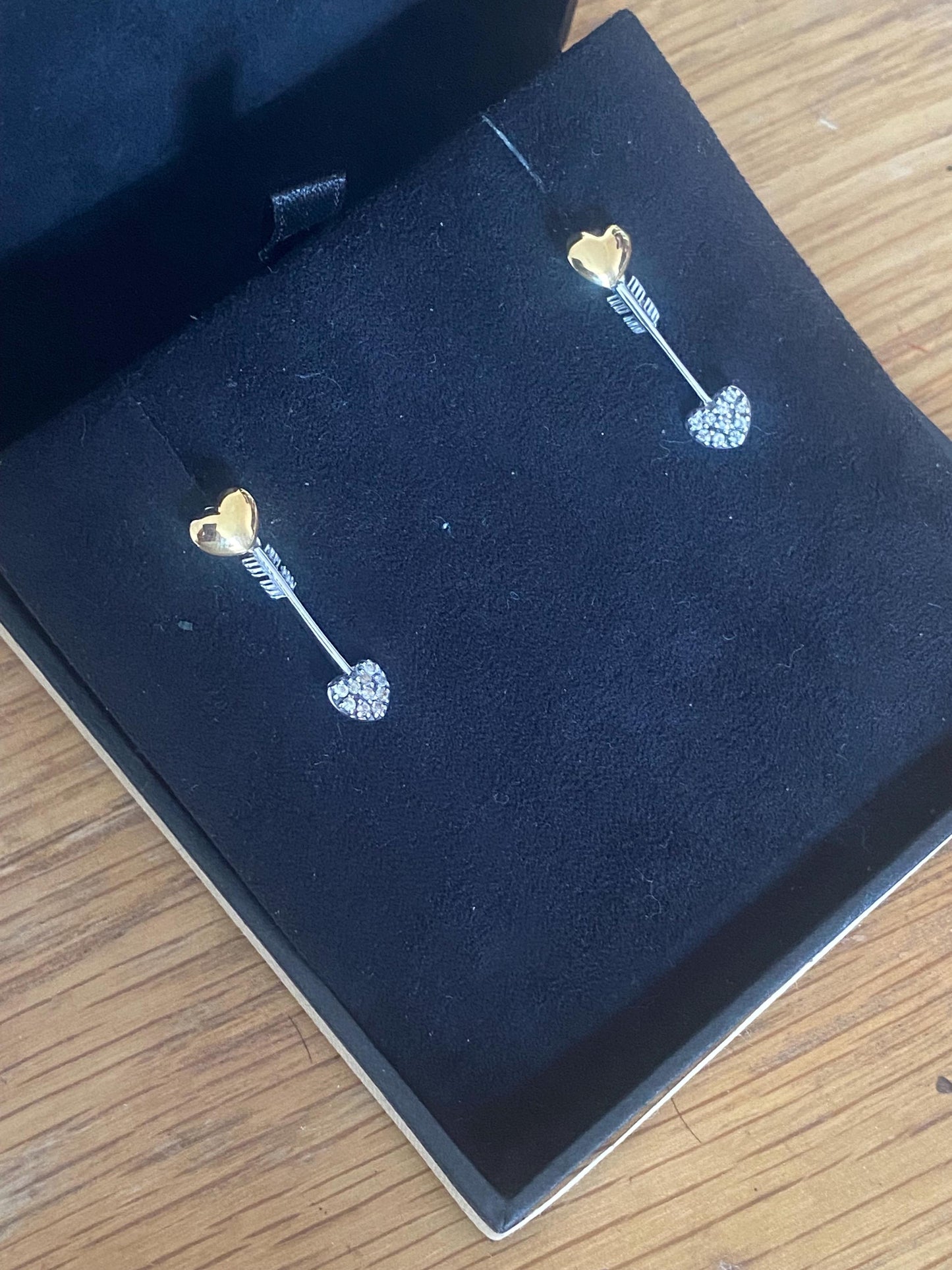 Stunning and very Rare Links of London Sapphire Lovestruck Drop Earrings, Sterling Silver, Hallmarked, Stamped, Boxed