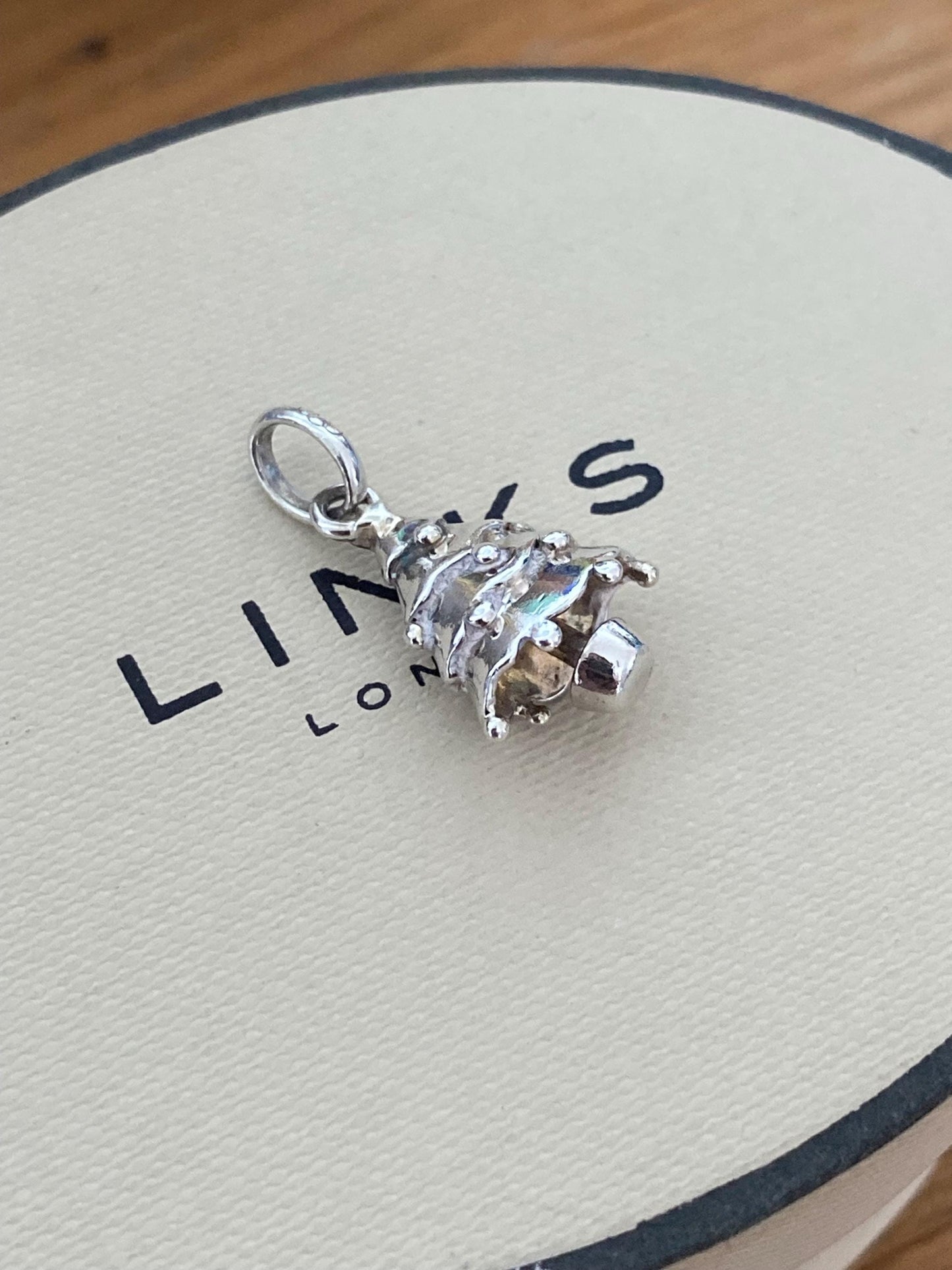 Very rare Links Of London Sterling Silver Christmas tree Vintage charm, genuine
