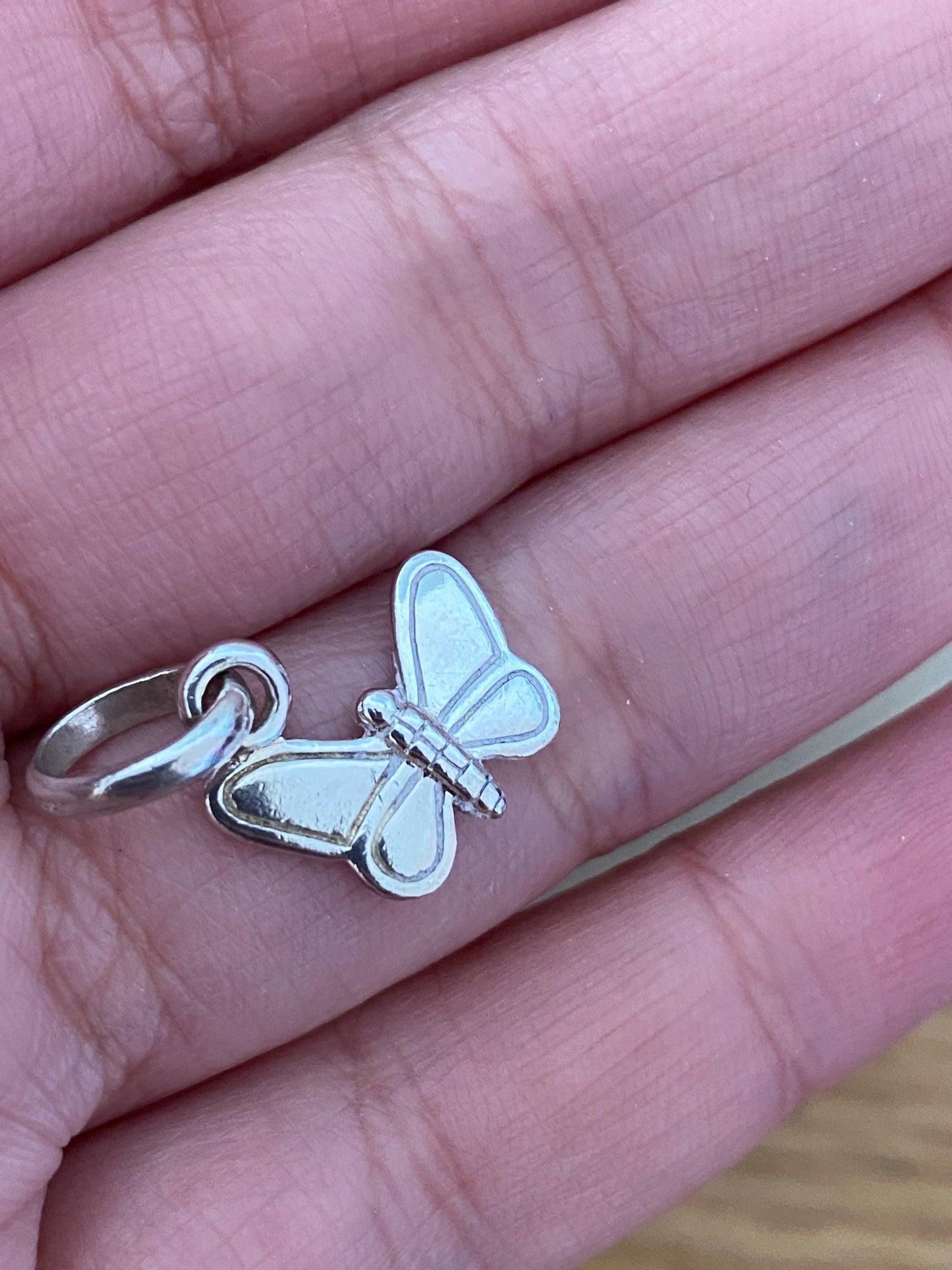 cute genuine rare Links of London sterling silver butterfly charm