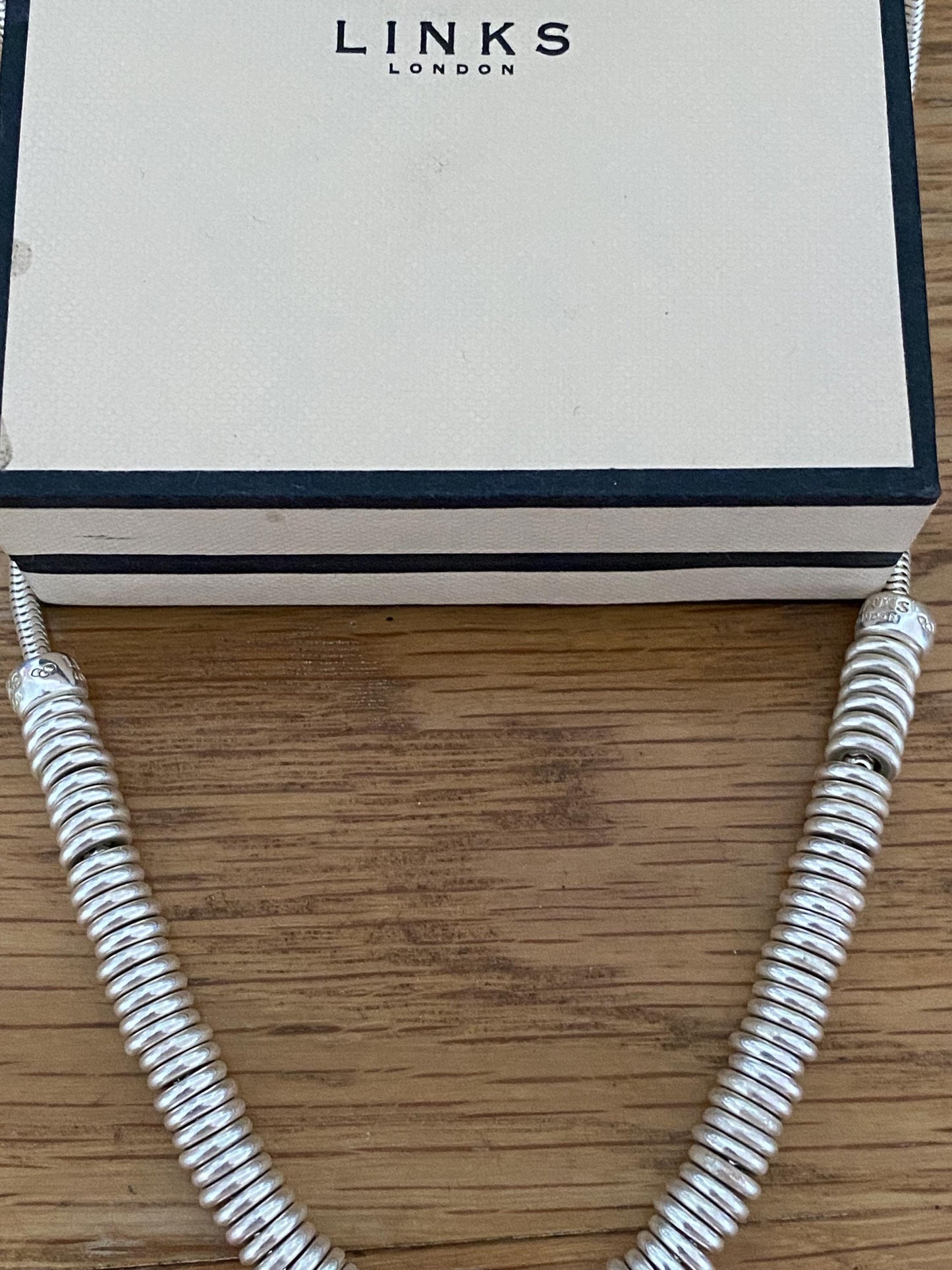 Gorgeous Links of London Sweetie Necklace, Sterling Silver, Assay Hallmarked, 17” long, with box