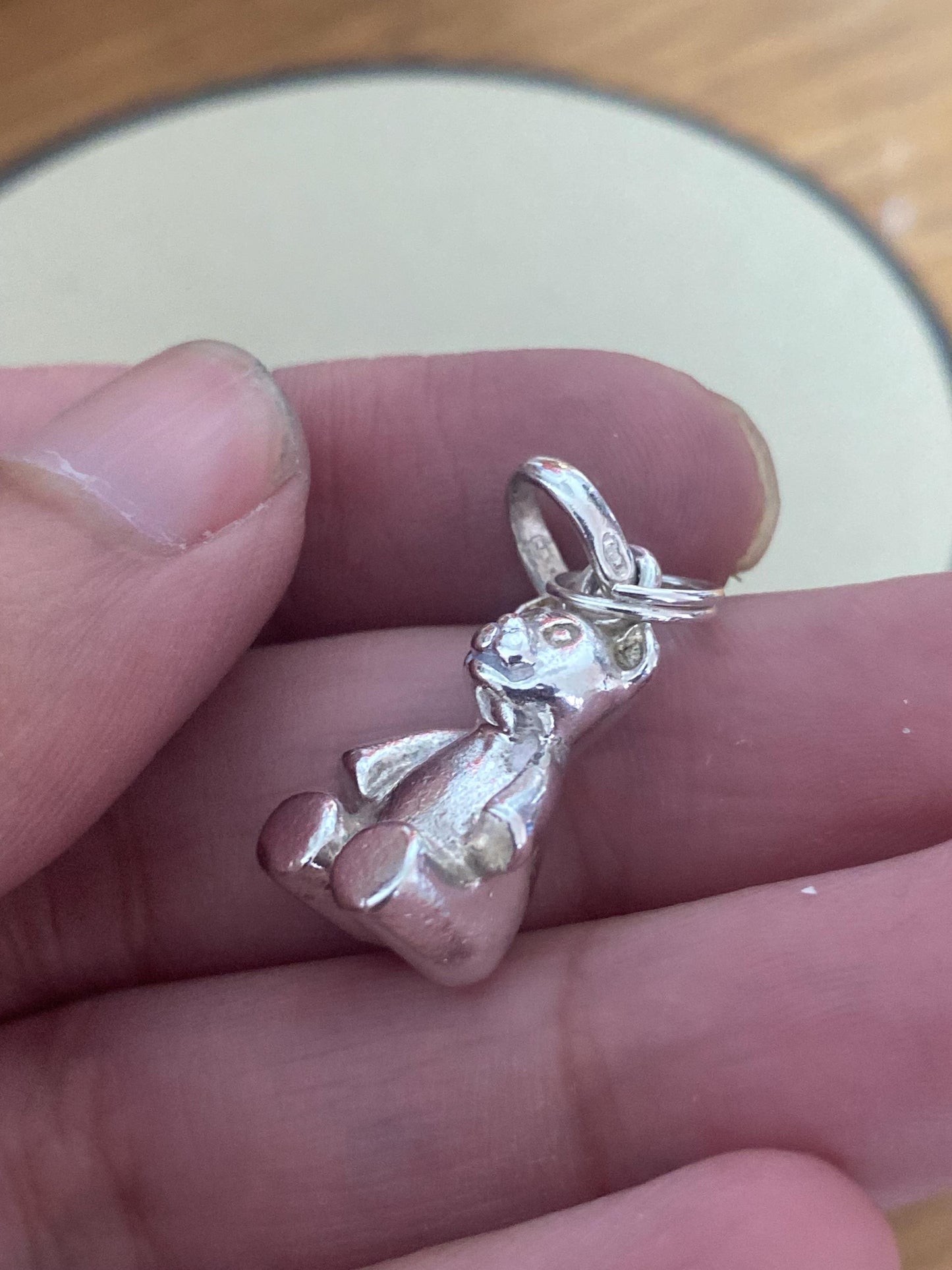 Adorable Links of London Teddy Bear Charm, Sterling Silver, Stamped, Hallmarked