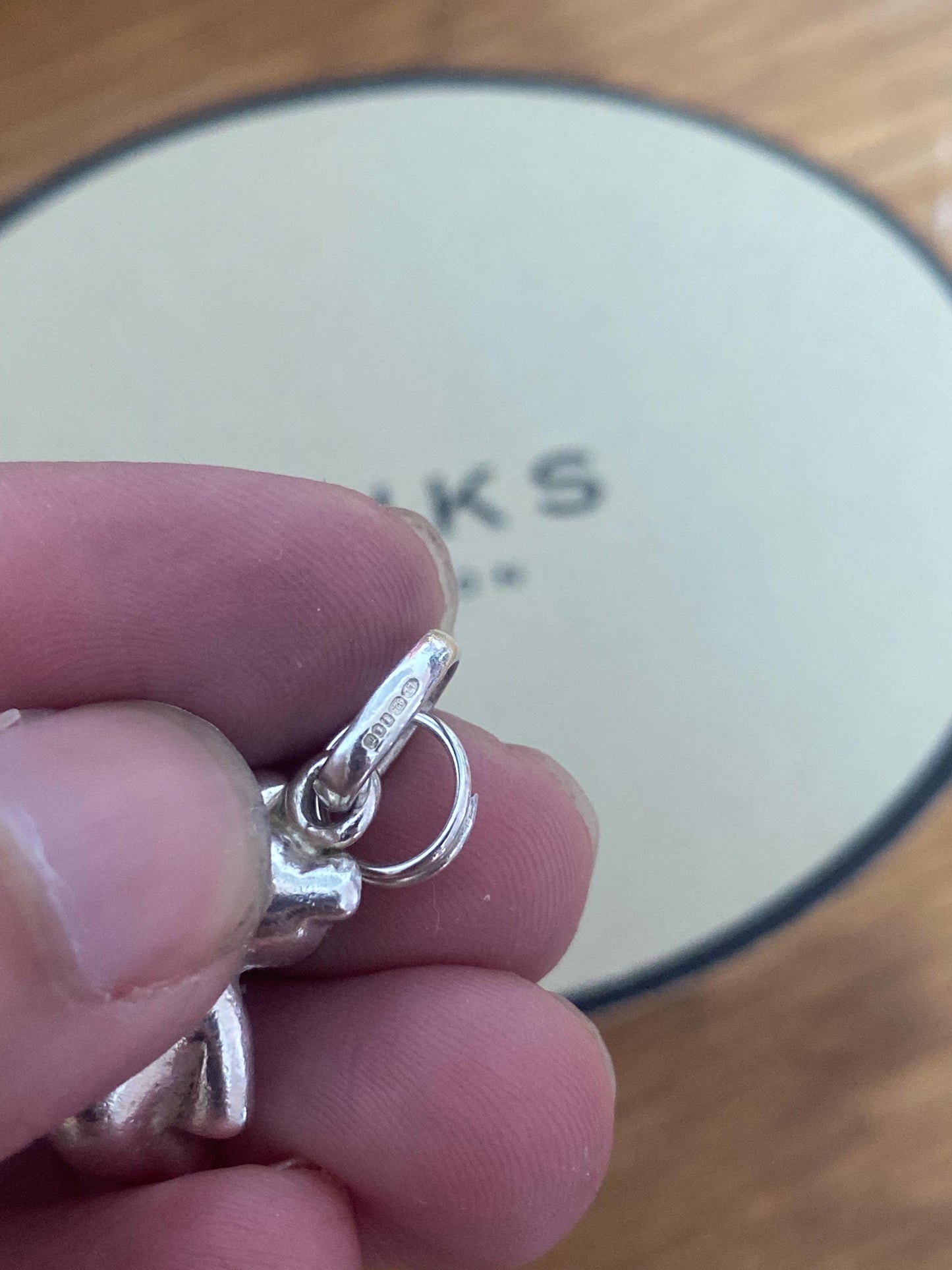 Adorable Links of London Teddy Bear Charm, Sterling Silver, Stamped, Hallmarked