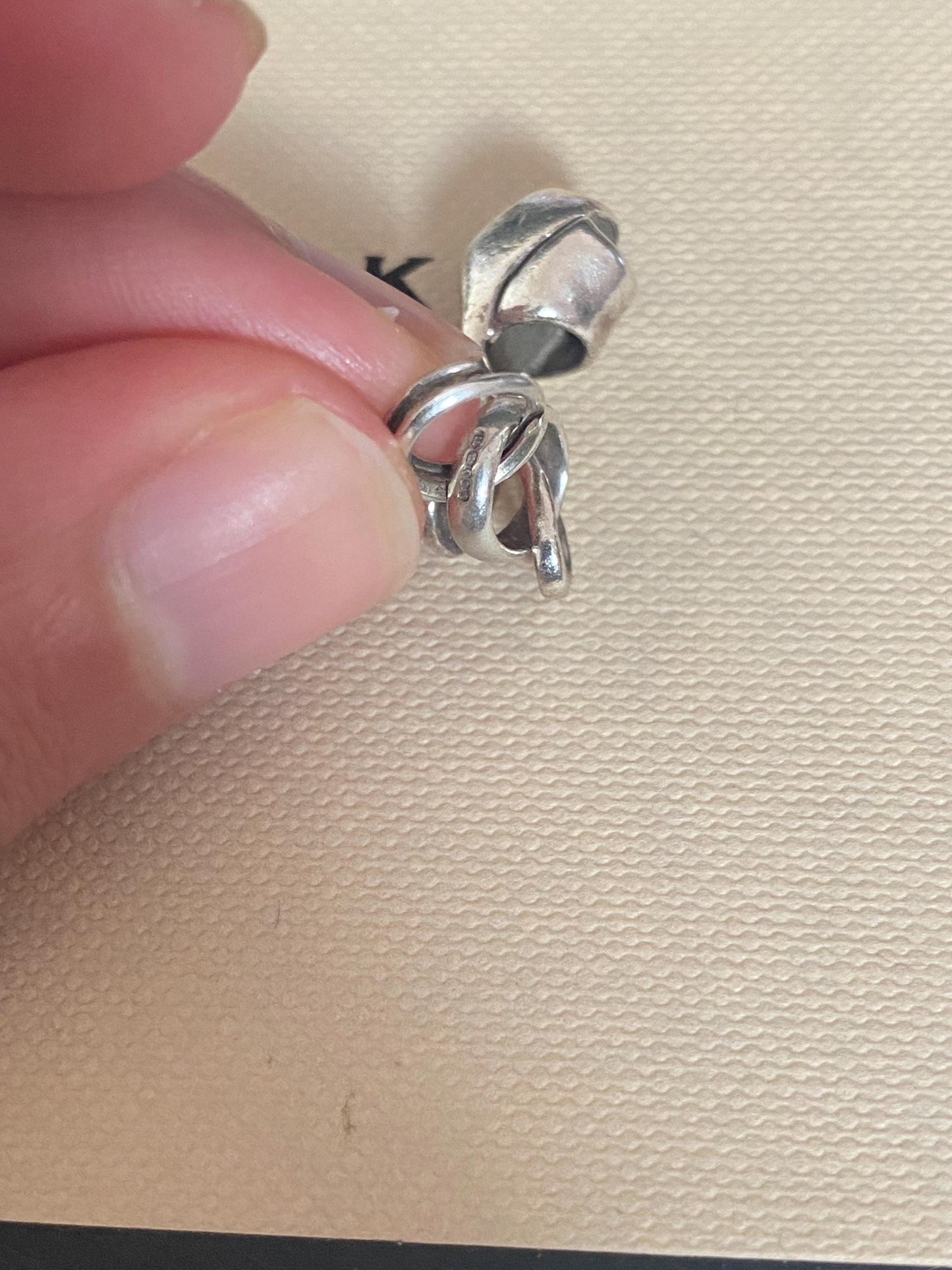 Beautiful vintage genuine rare hallmarked Links of London sterling silver heeled shoe charm