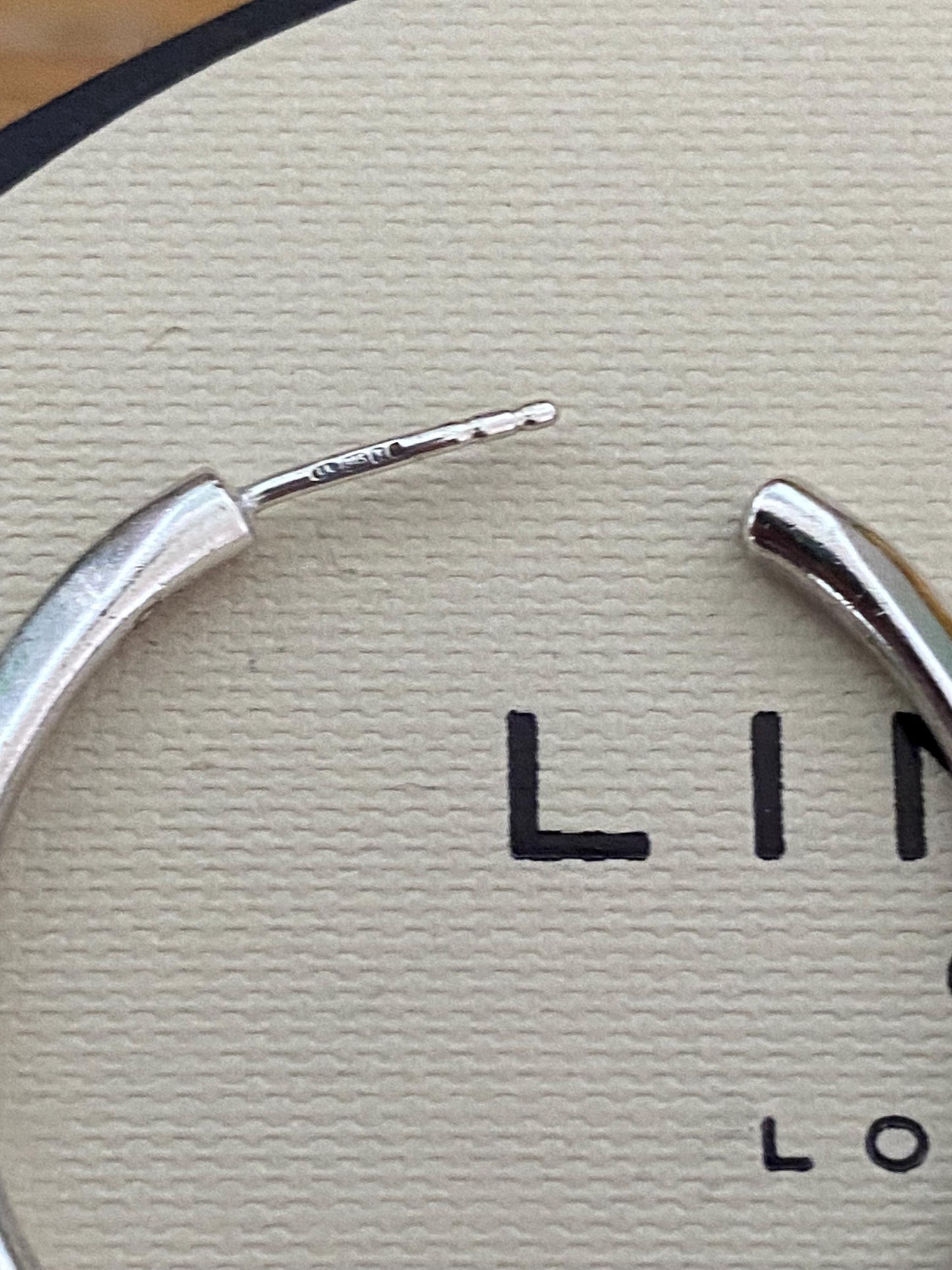 Links Of London Genuine hoop Earrings, sterling silver, vintage