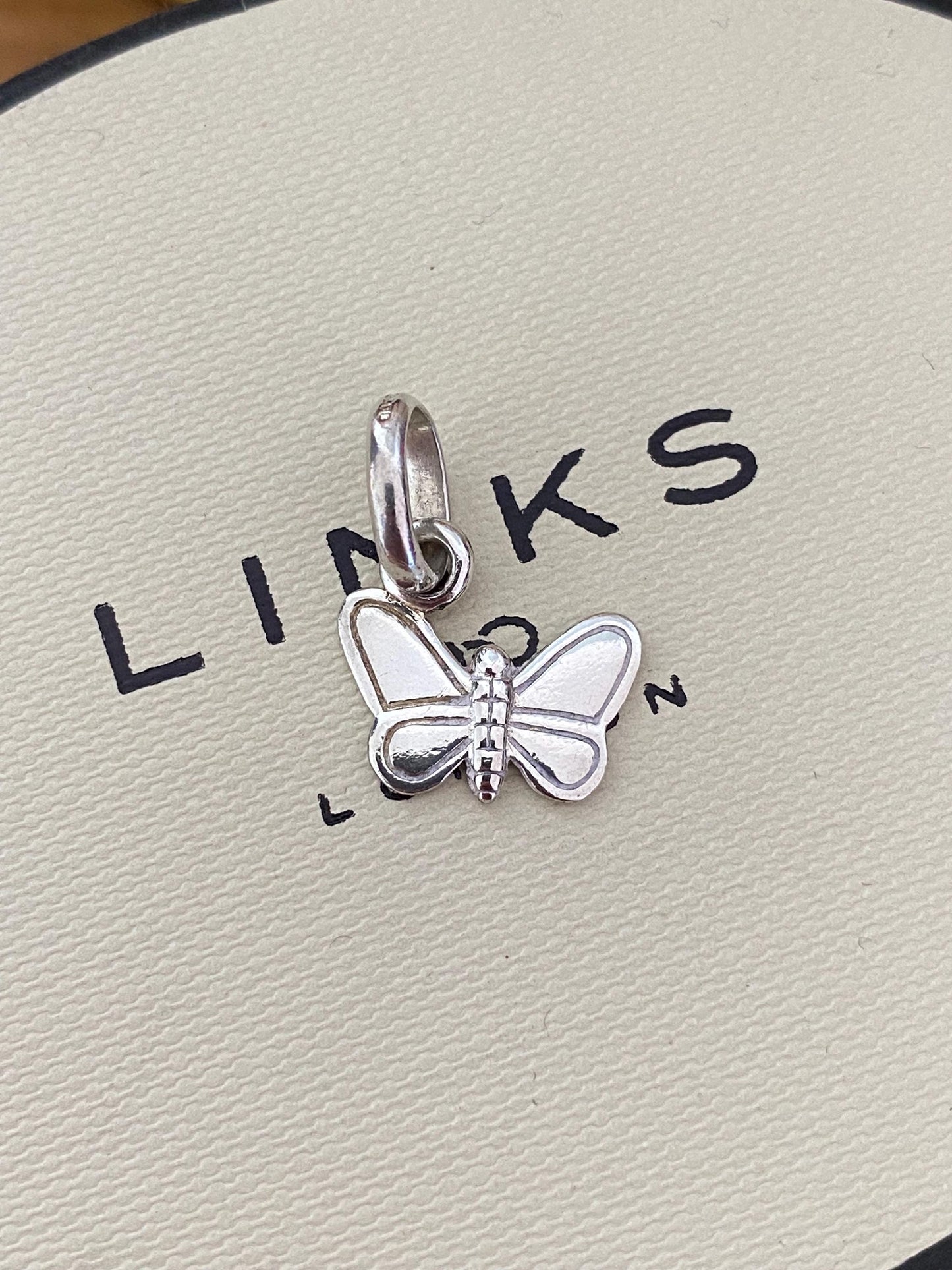 cute genuine rare Links of London sterling silver butterfly charm