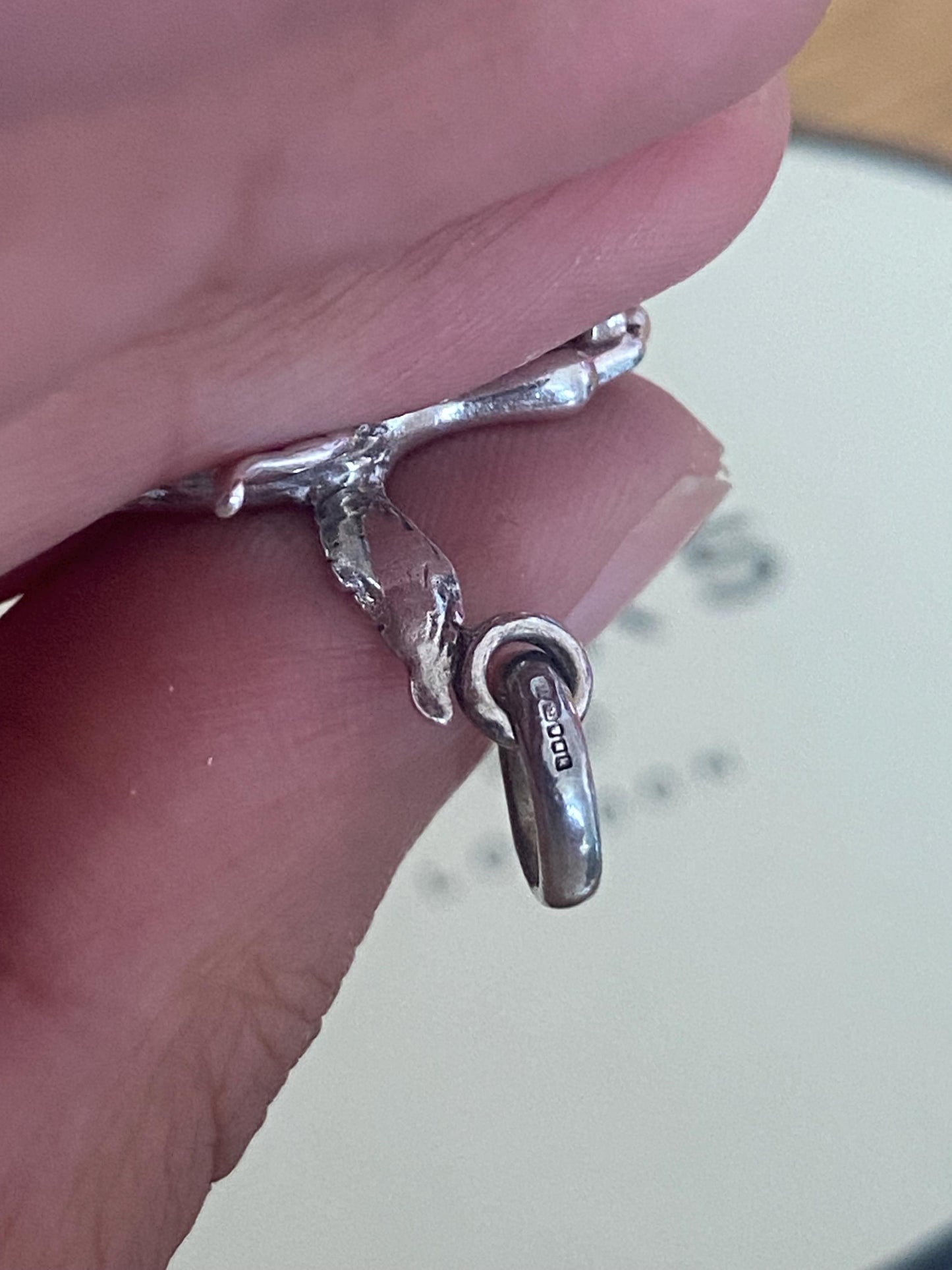 Absolutely gorgeous Links of London Sterling Silver Stork and Baby charm, sterling silver