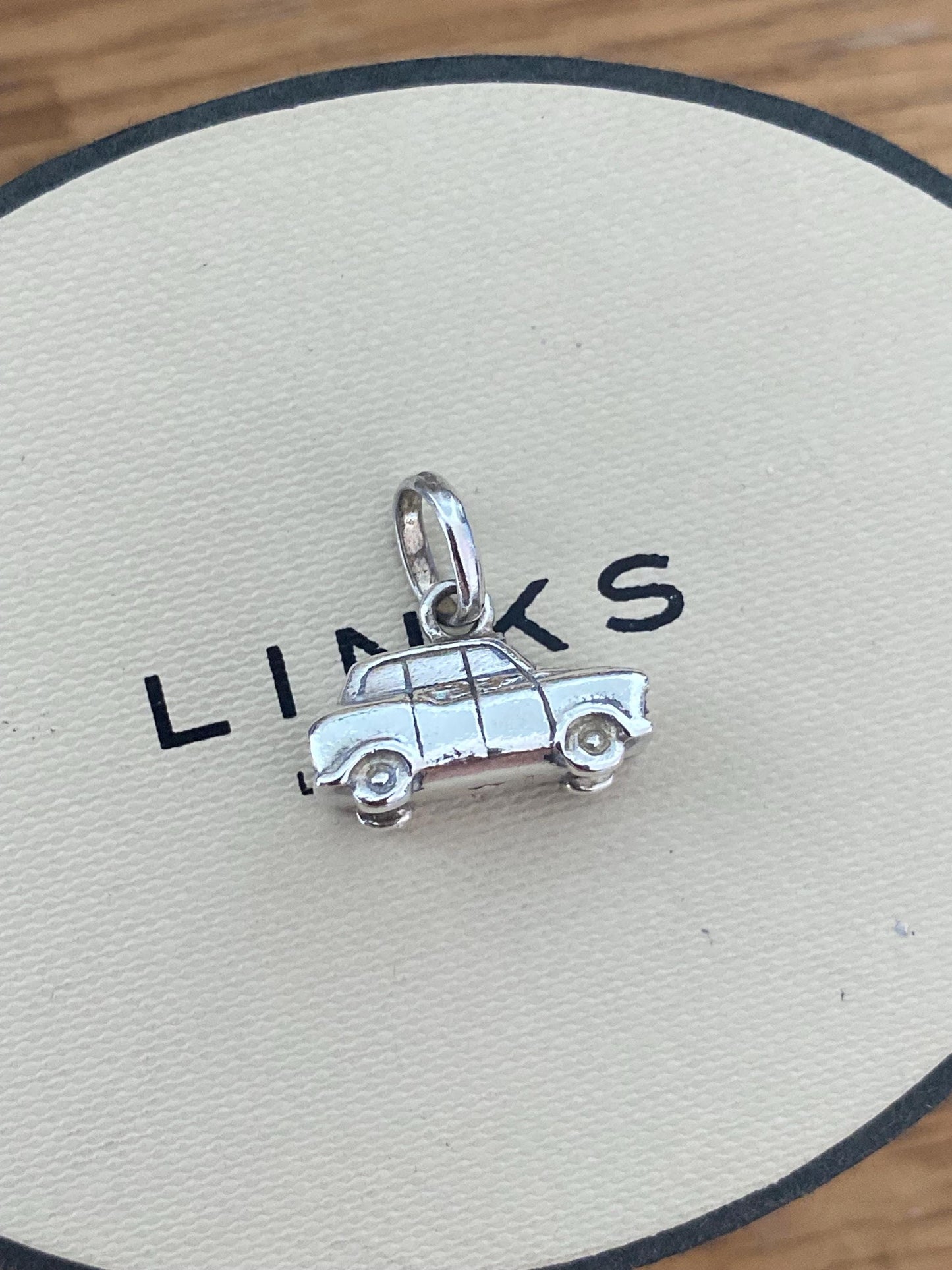 Beautiful rare Links of London sterling silver car charm, Genuine, Assay hallmarked