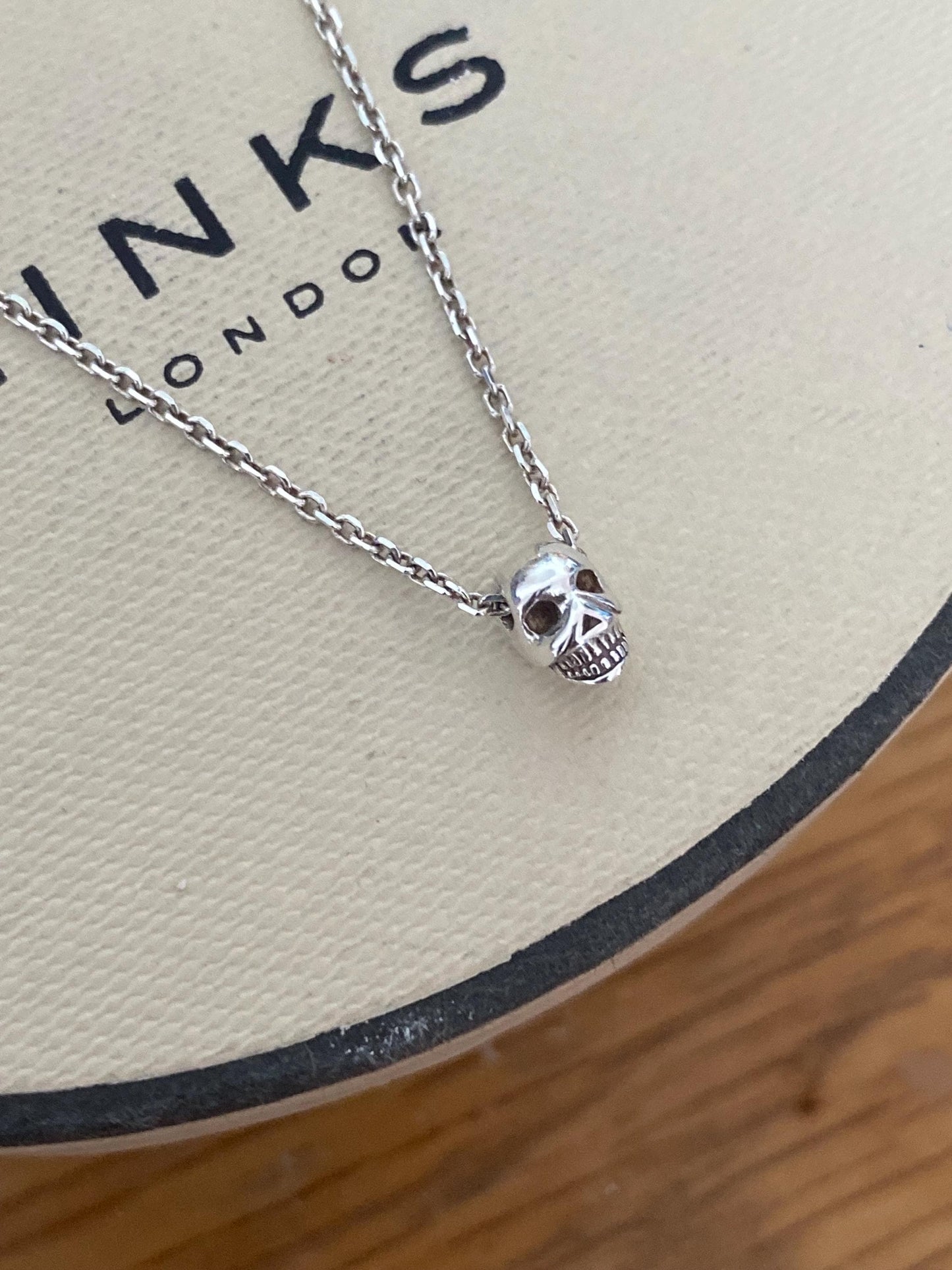 New Links of London mini skull Necklace Vintage, genuine, with box
