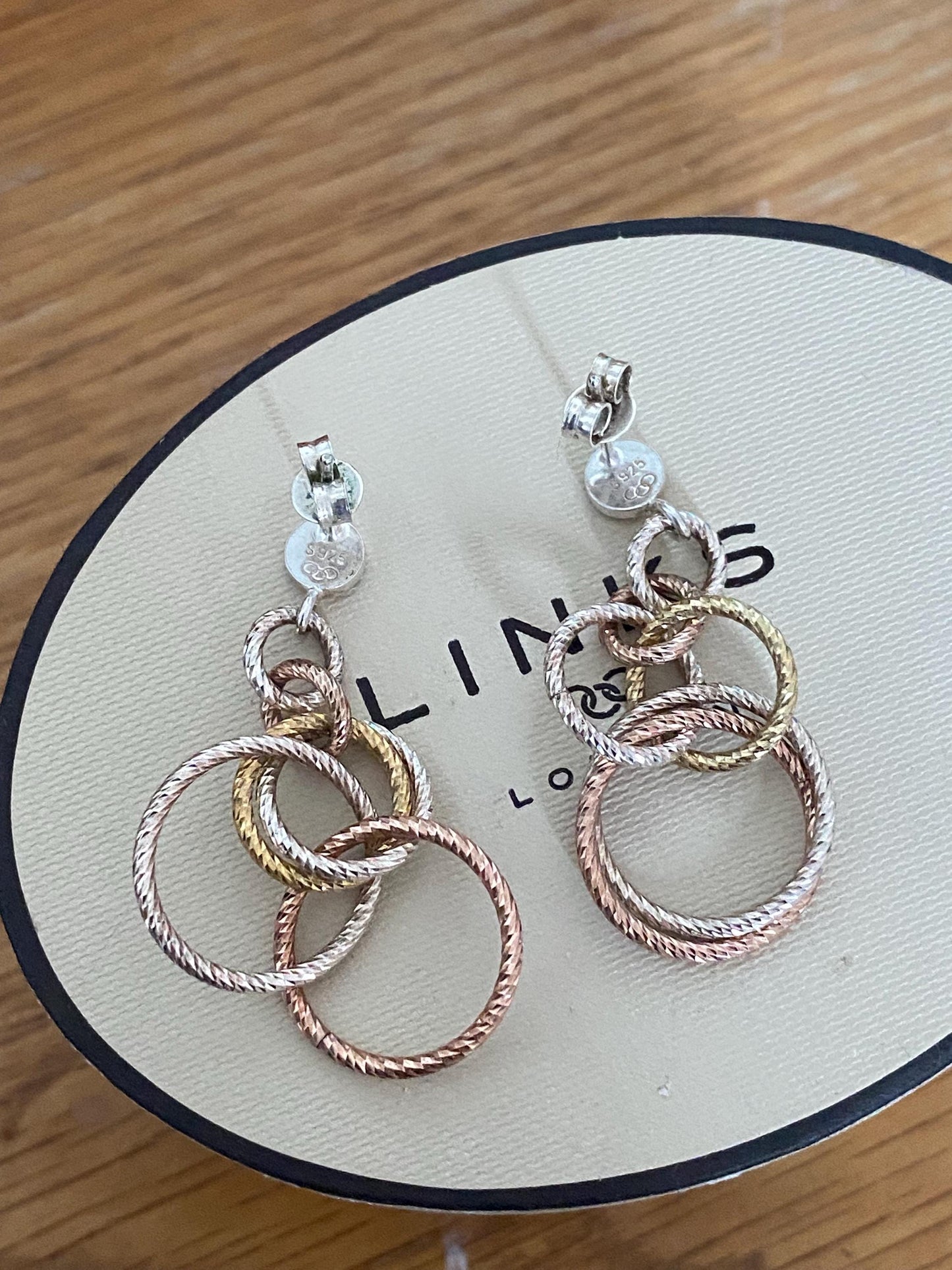 Links Of London Genuine Aroura Drop Earrings In Box, sterling silver
