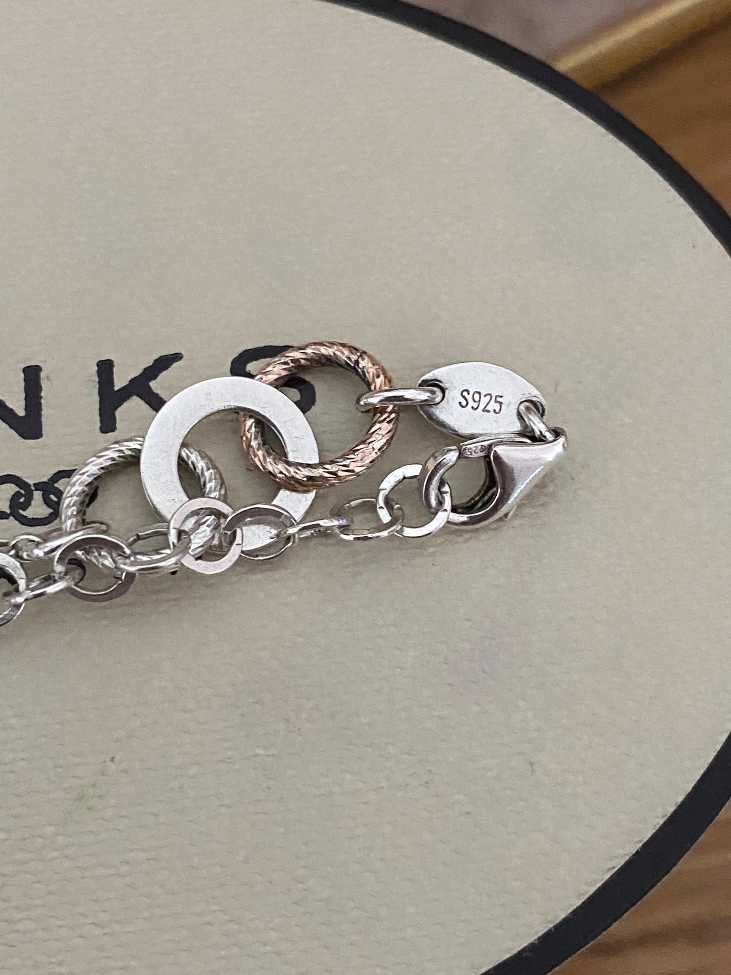 Rare beautiful Links of London aroura bracelet, sterling silver, genuine