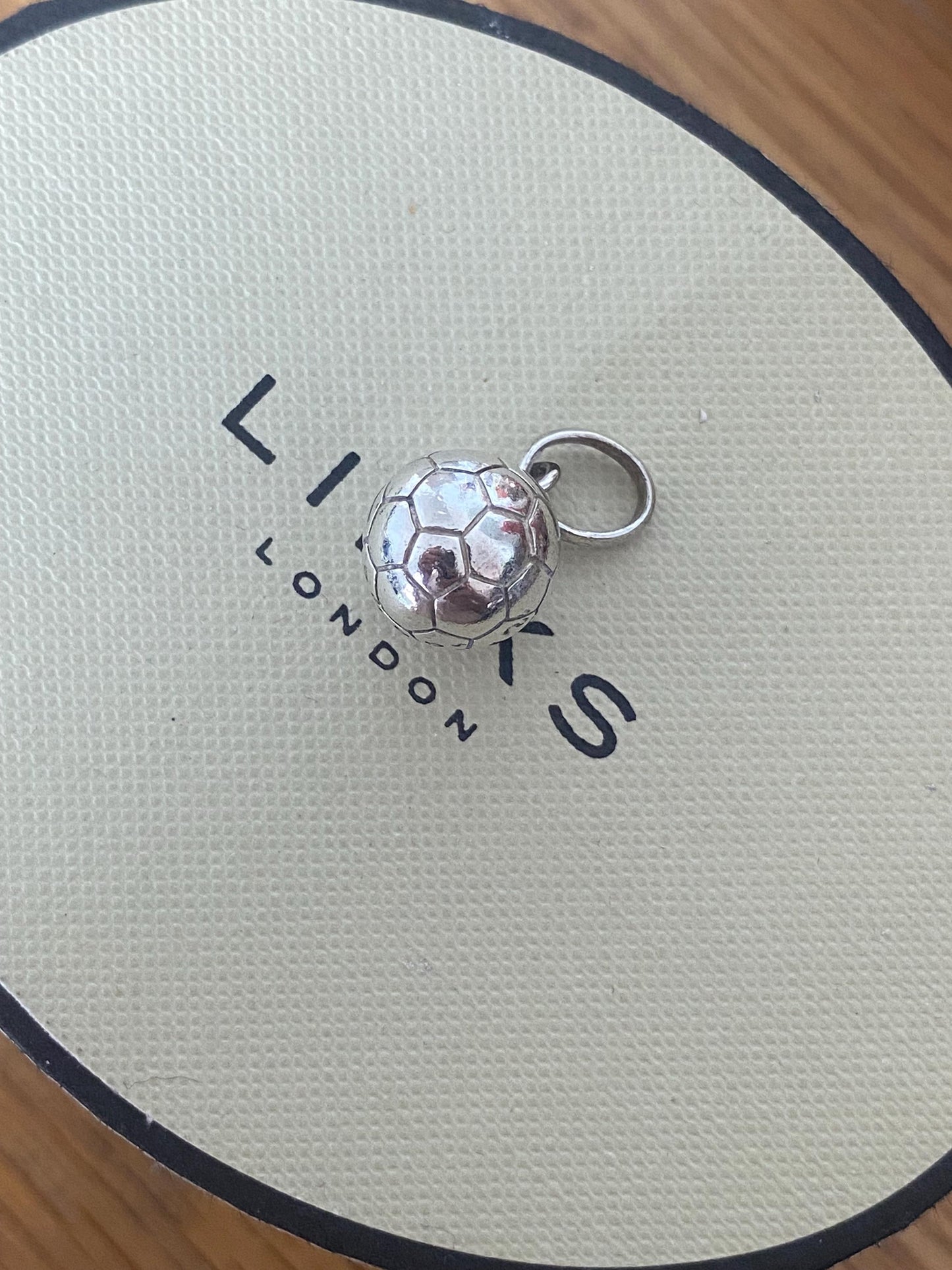 Fabulous Links of London Football Charm, Sterling Silver, genuine