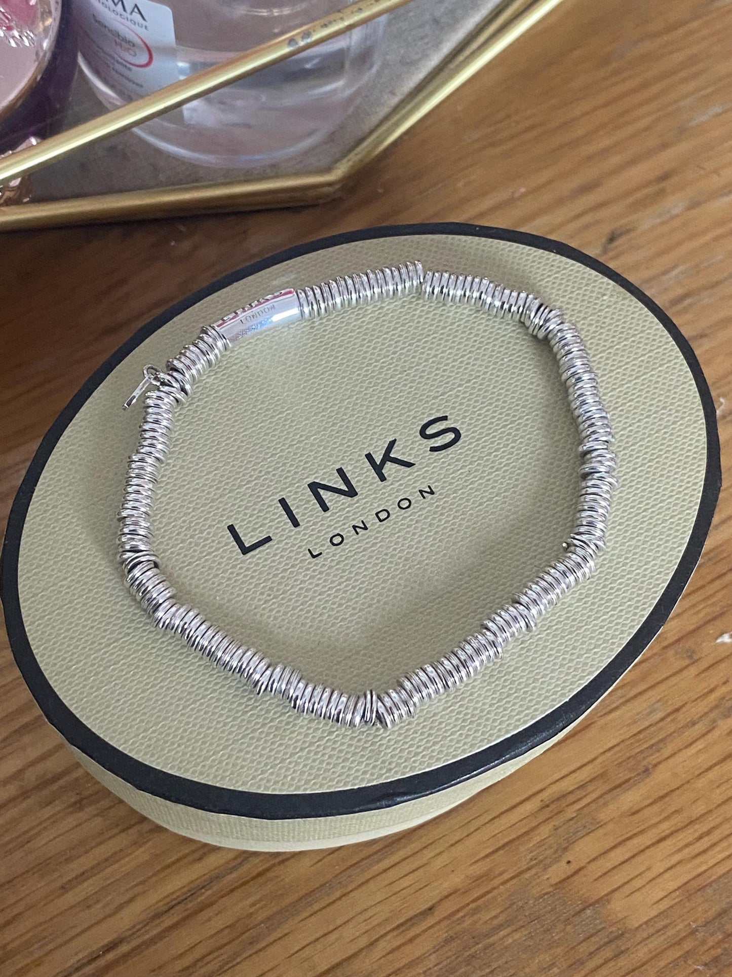 Genuine Links of London vintage rare xs sweetie bracelet, sterling silver, medium