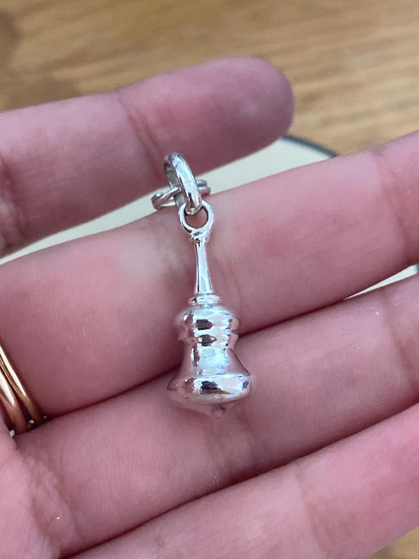 Beautiful very rare hallmarked Links of London sterling silver anoushka dome charm, genuine