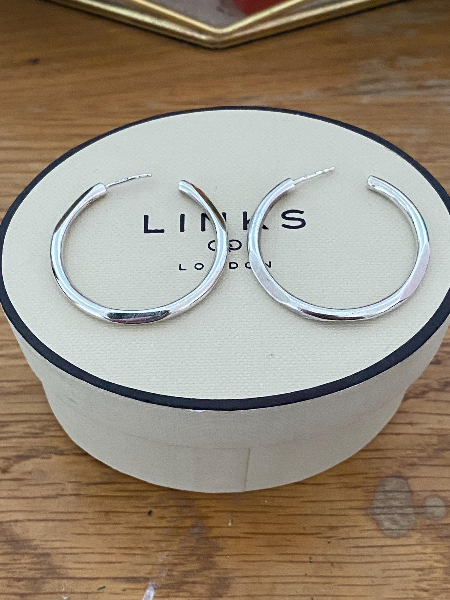 Links Of London Genuine hoop Earrings, sterling silver, vintage