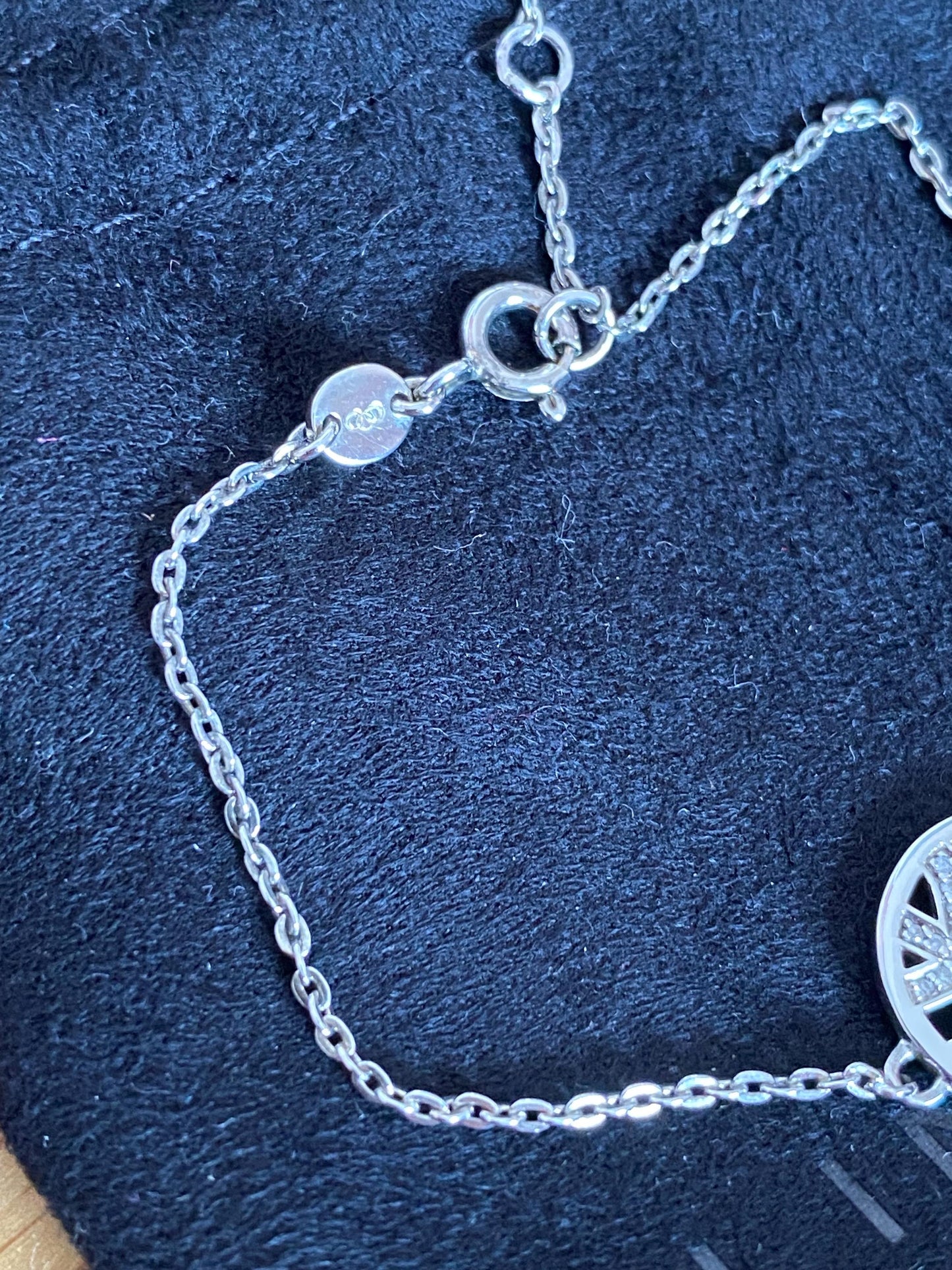 stunning Limited Edition Links of London Timeless Diamond Bracelet, lovely condition, with pouch