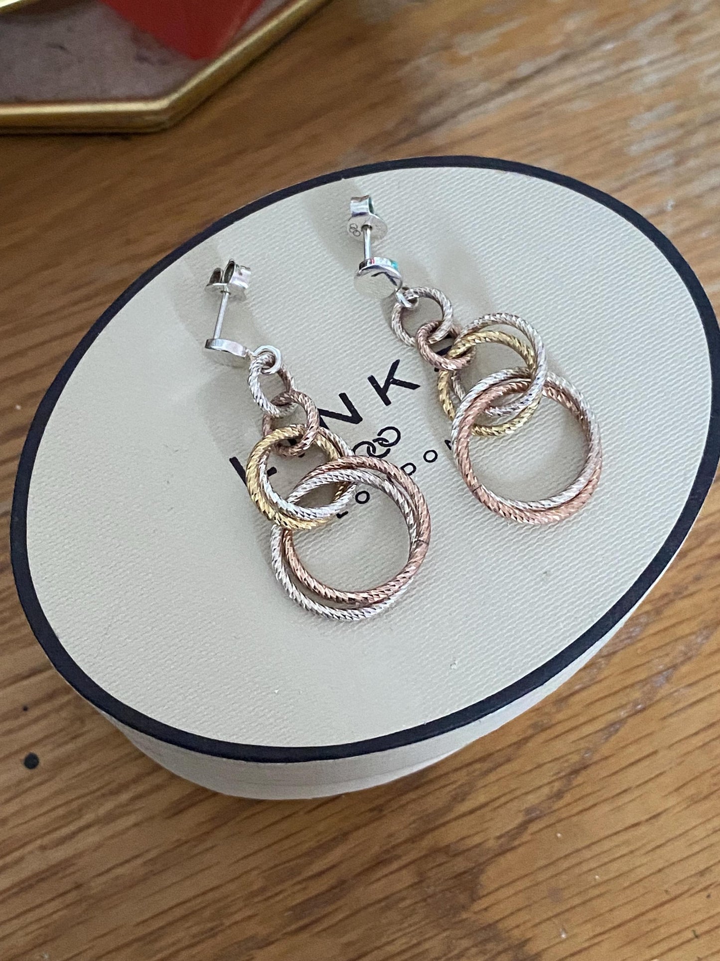 Links Of London Genuine Aroura Drop Earrings In Box, sterling silver