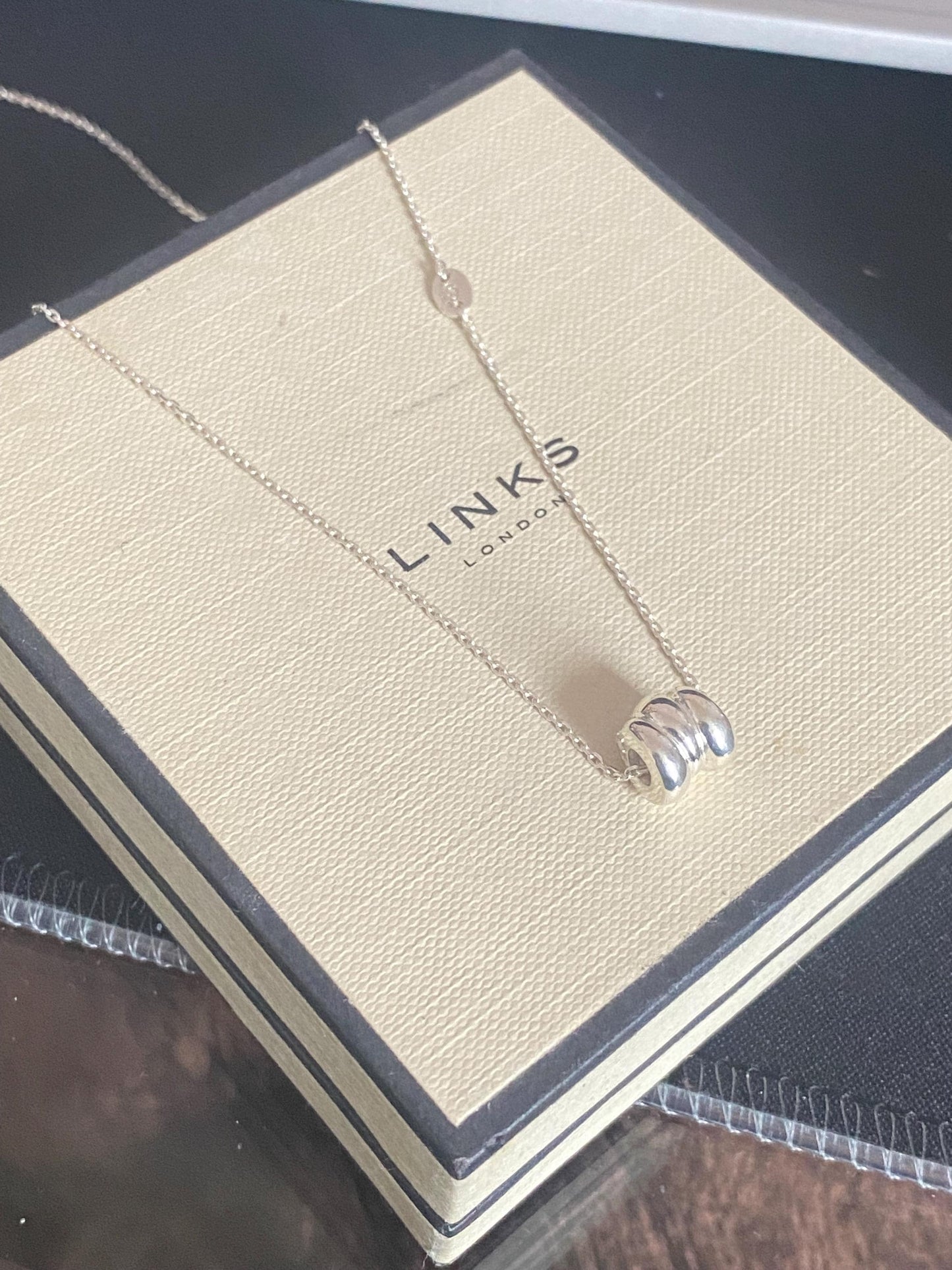 Gorgeous Links of London Sweetie Necklace, Sterling Silver, Stamped, Hallmarked, 46cms, Adjustable
