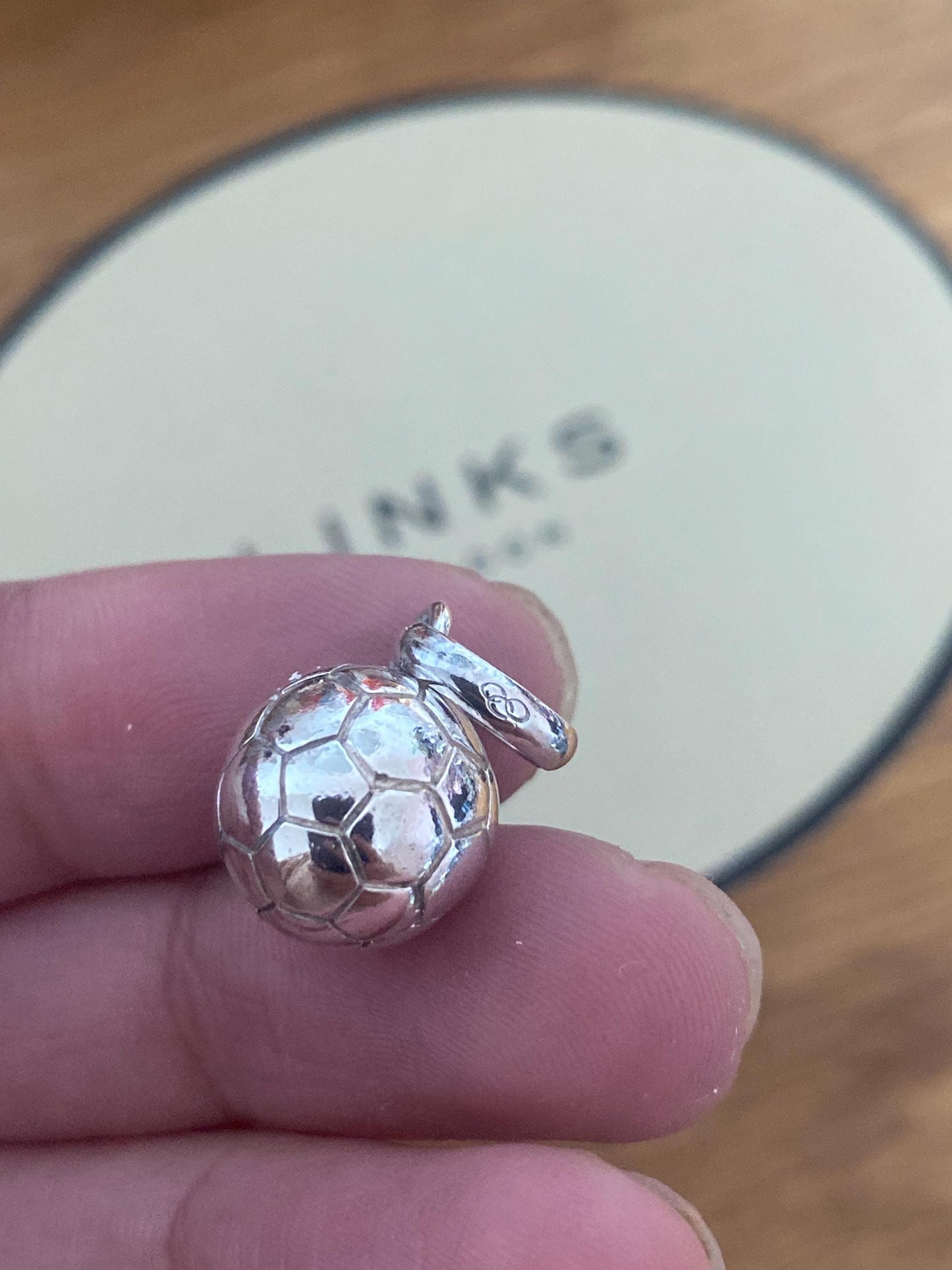 Fabulous Links of London Football Charm, Sterling Silver, genuine