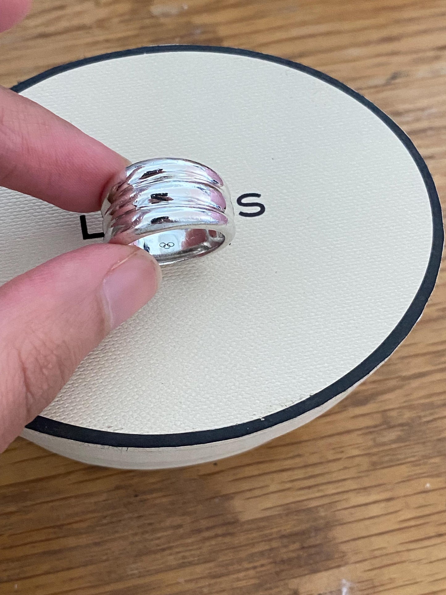 Links of London Hope Silver Triple Stack Ring, Size UK L, Genuine