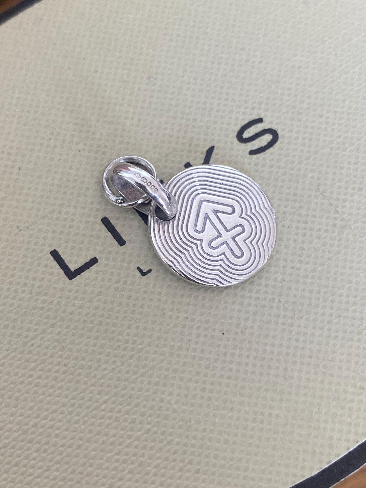 Links of London sterling silver bracelet charm Sagittarius zodiac star sign, genuine