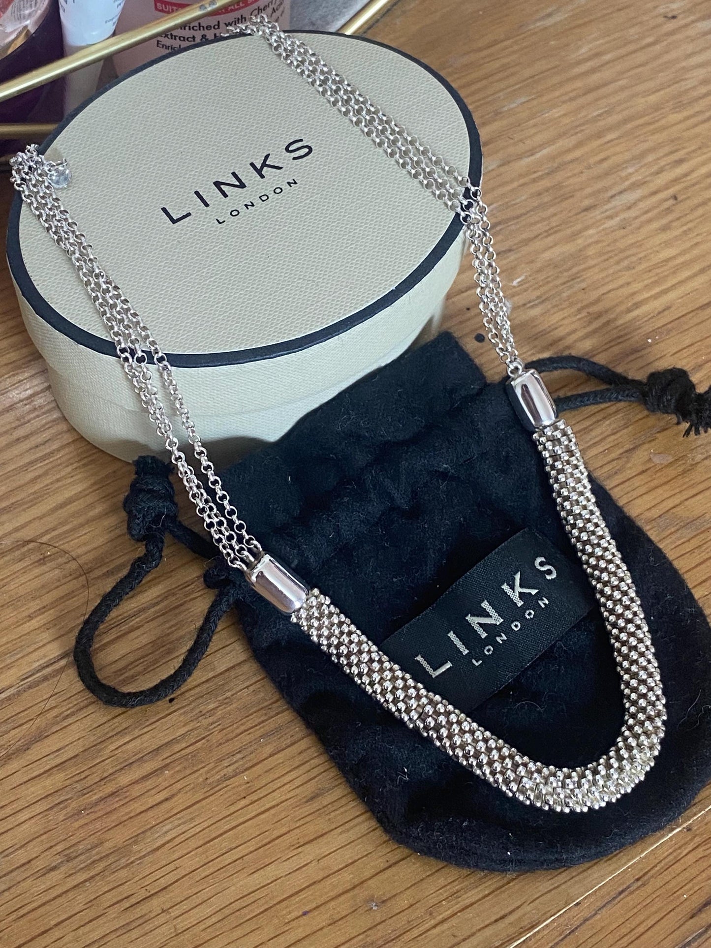 Gorgeous LINKS OF LONDON Effervescence Star Necklace, sterling silver, hallmarked, with box