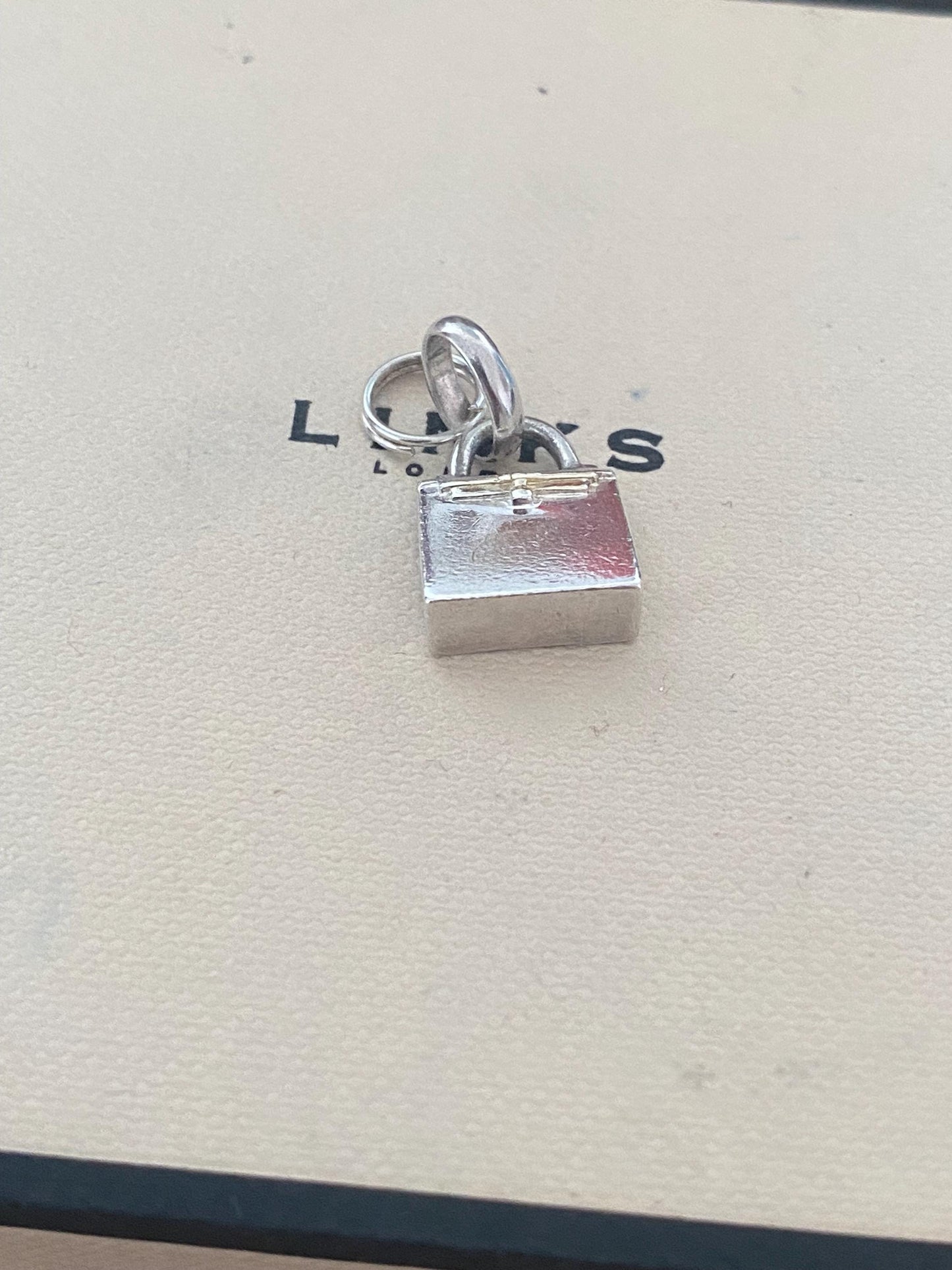 Beautiful genuine rare hallmarked Links of London sterling silver bag charm