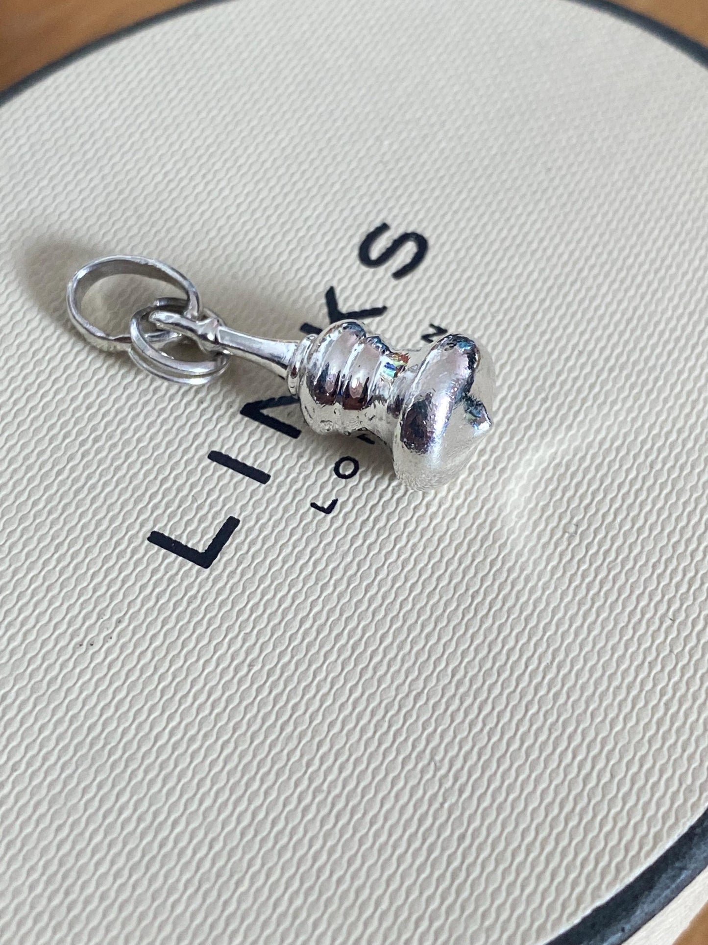 Beautiful very rare hallmarked Links of London sterling silver anoushka dome charm, genuine