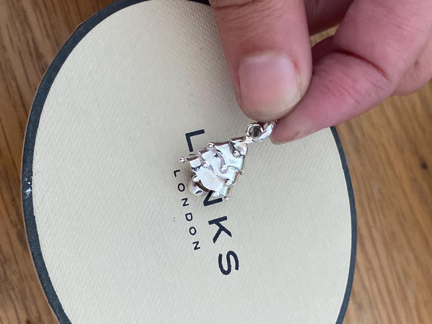 Very rare Links Of London Sterling Silver Christmas tree Vintage charm, genuine