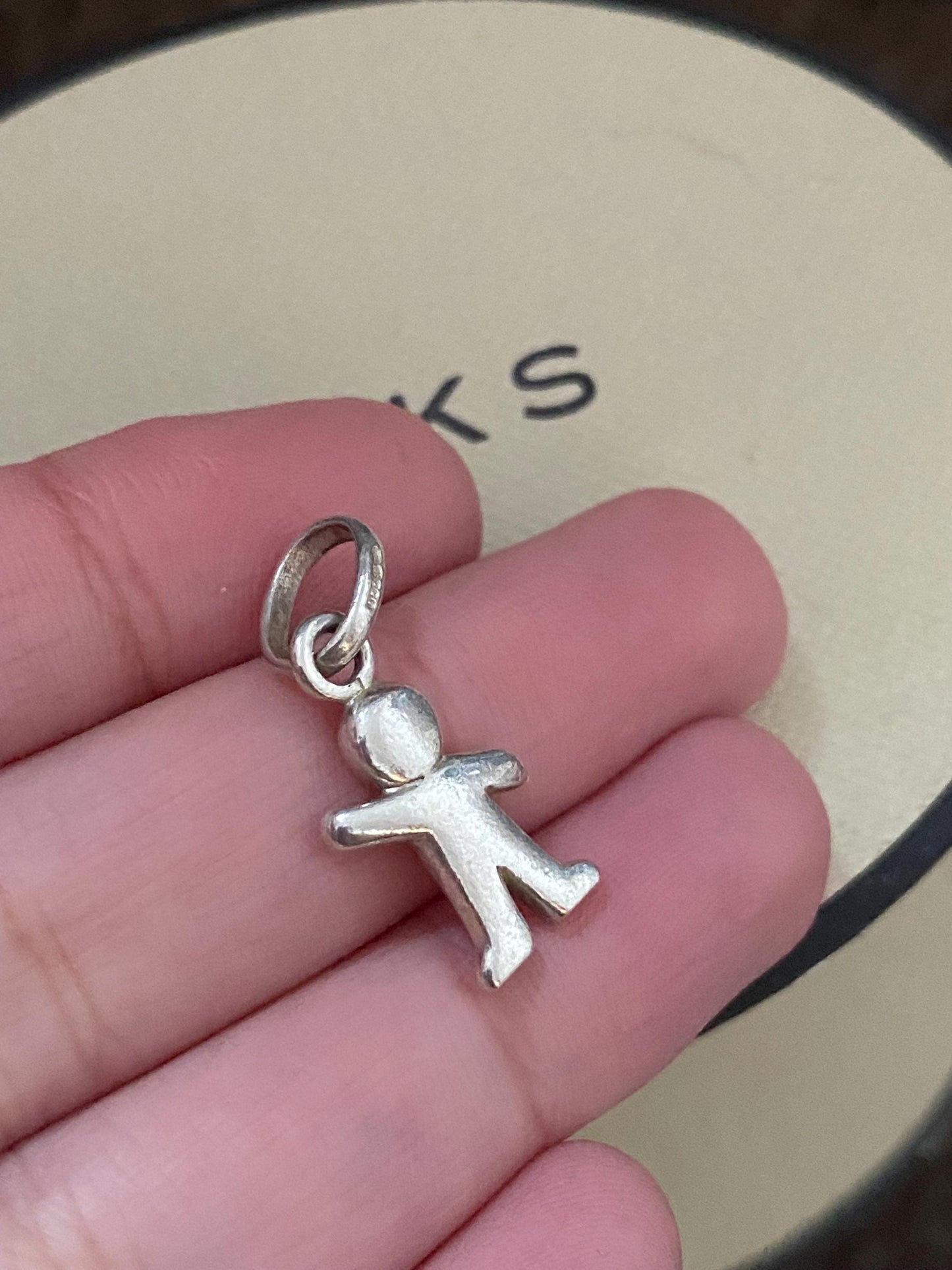 cute genuine rare Links of London sterling silver gingerbread hallmarked charm
